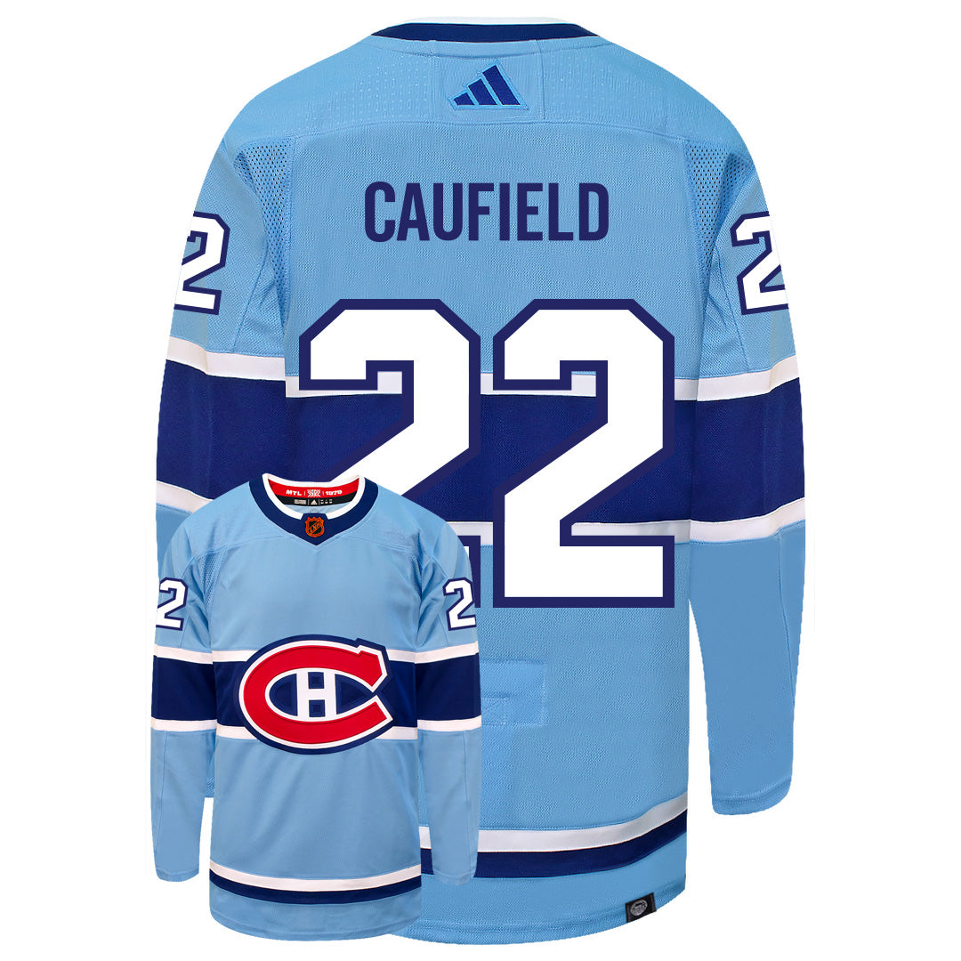 Cole Caufield Montreal Canadiens Adidas 2022 Primegreen Reverse Retro Authentic NHL Hockey Jersey - vstockx