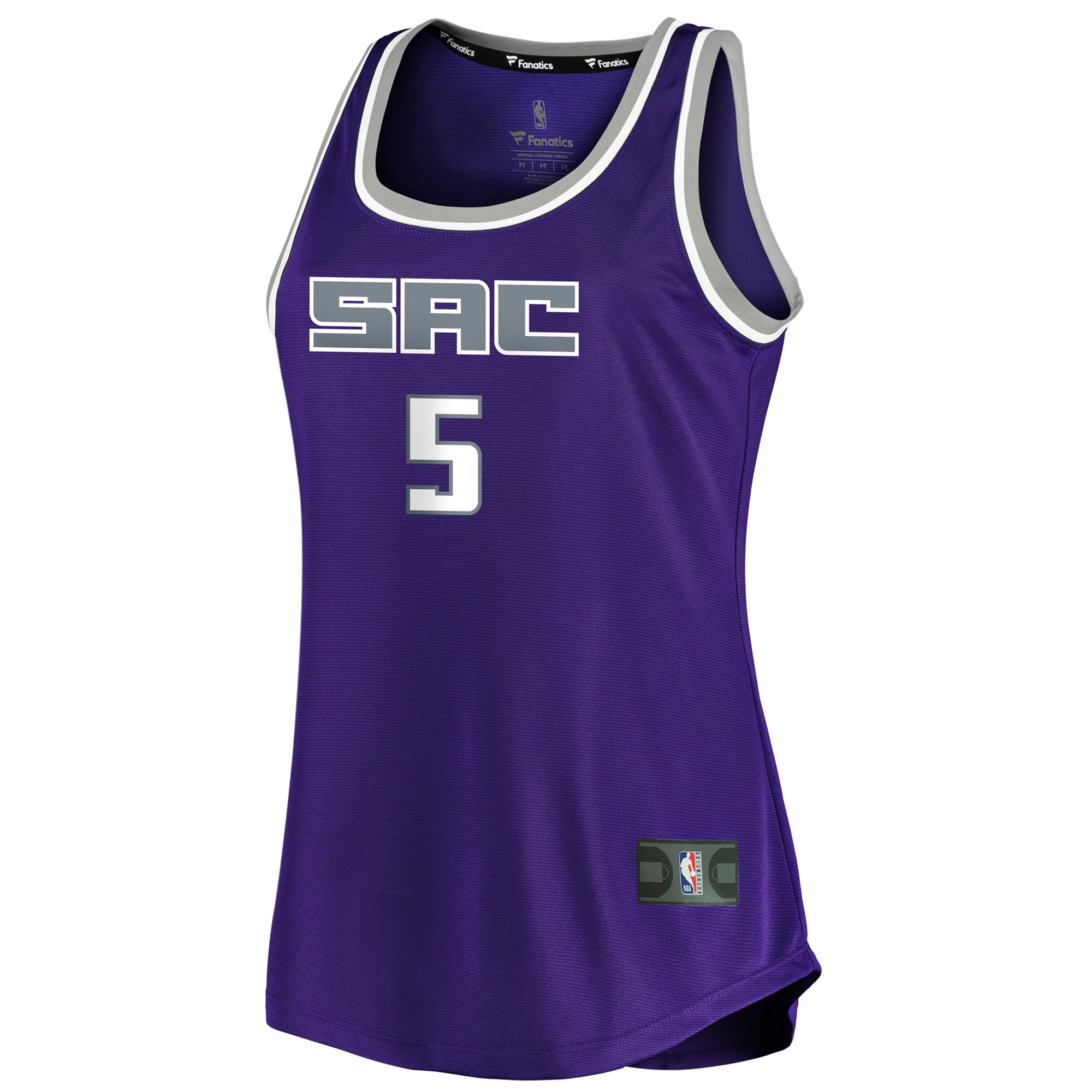 De'Aaron Fox Sacramento Kings Fanatics Branded Women's Fast Break Tank Jersey - Icon Edition - Purple - vstockx