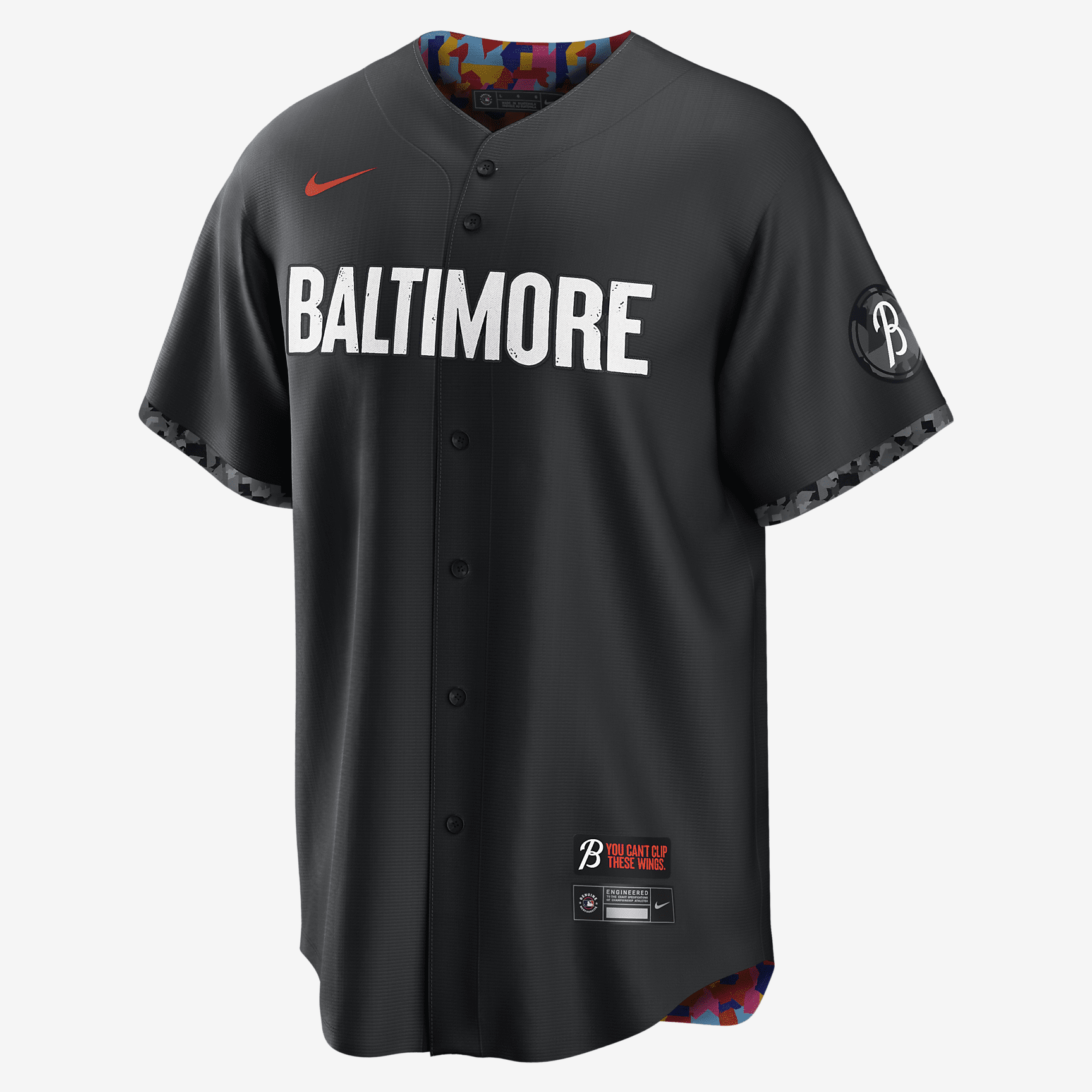 MLB Baltimore Orioles City Connect Men's Replica Baseball Jersey - Black - vstockx