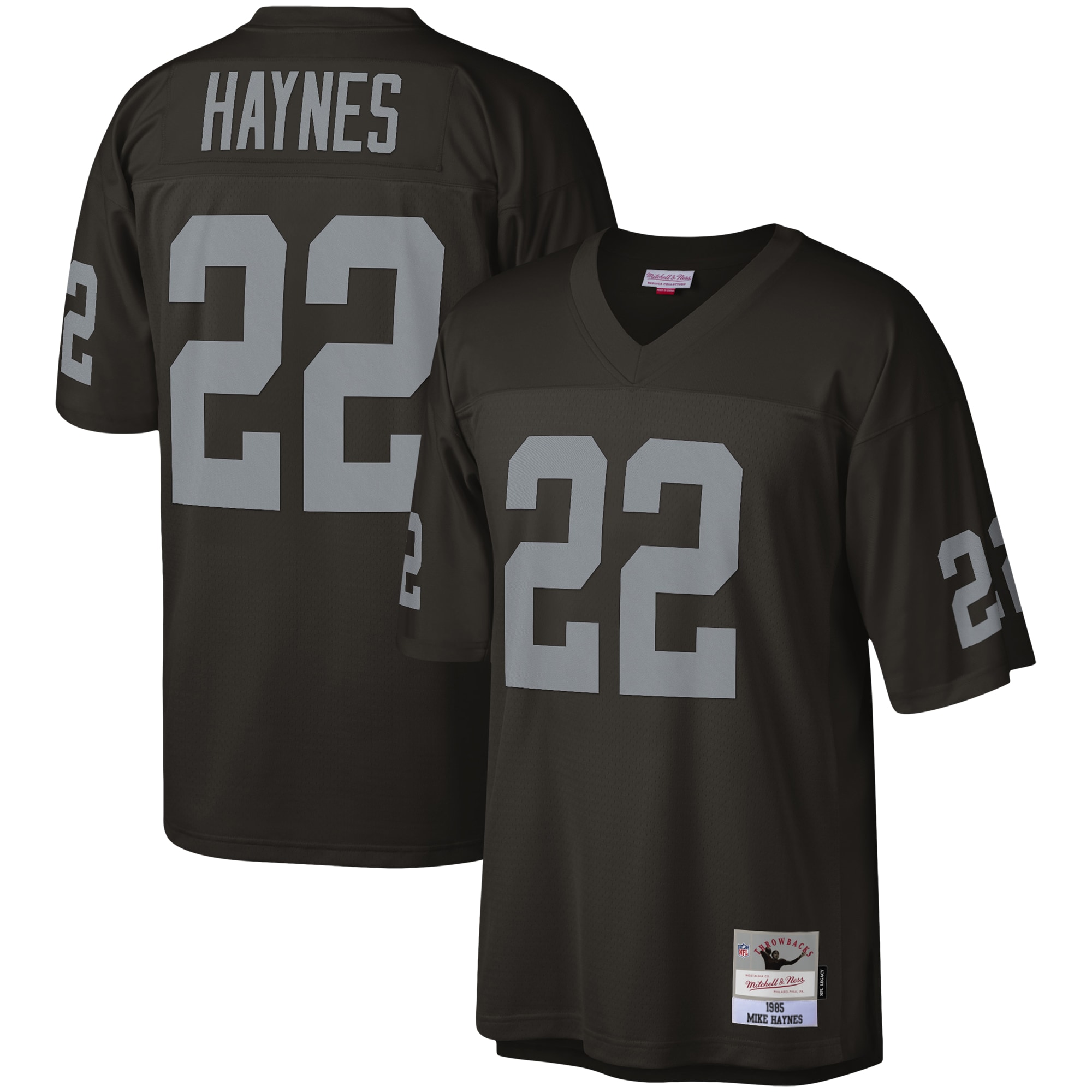 Mike Haynes Las Vegas Raiders Mitchell & Ness Legacy Replica Jersey - Black - vstockx