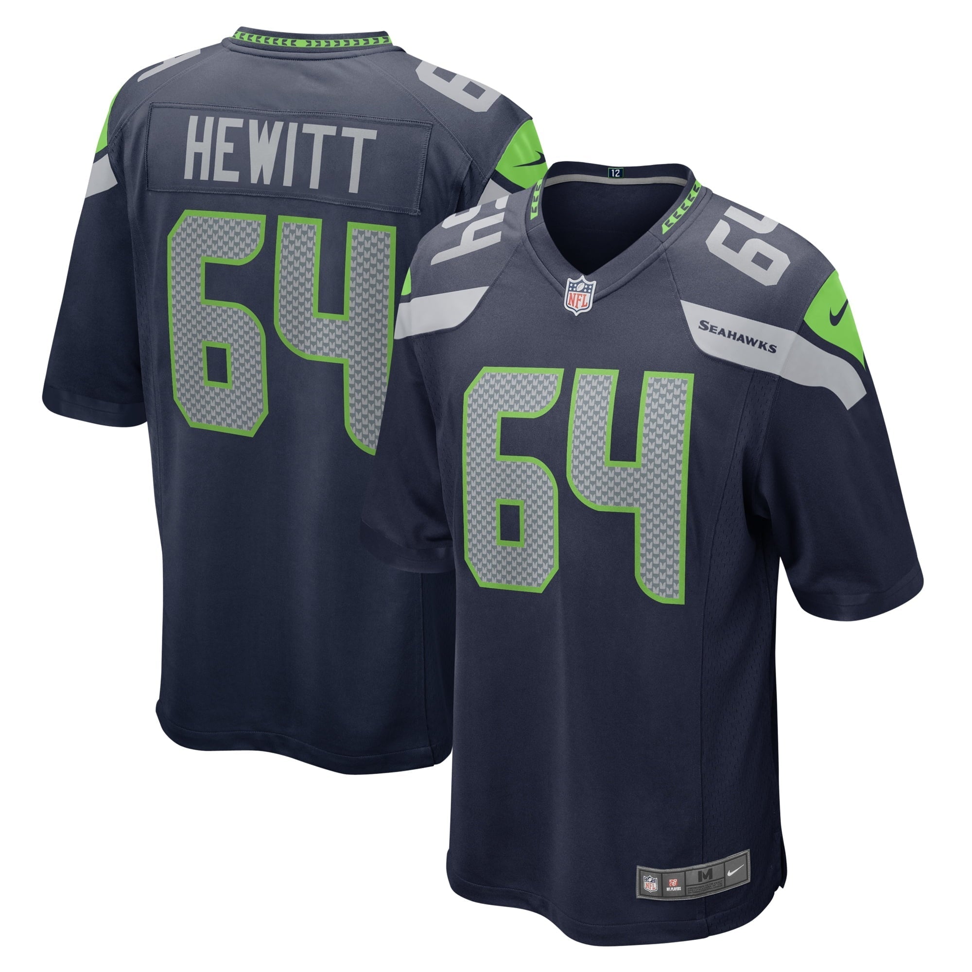 Men's Nike Jarrod Hewitt College Navy Seattle Seahawks Home Game Player Jersey - vstockx
