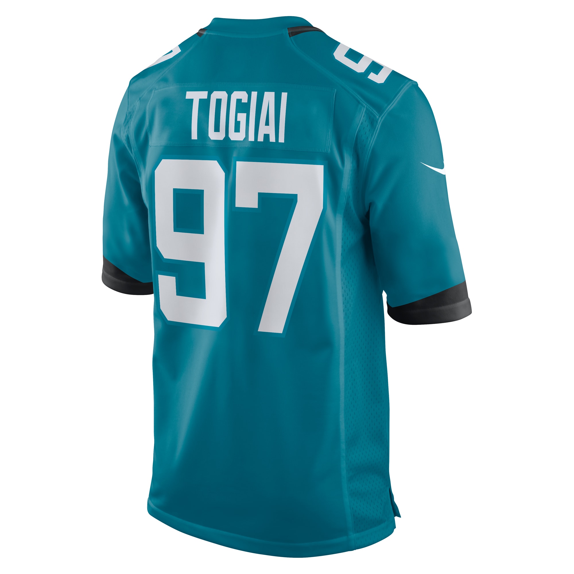 Tommy Togiai Jacksonville Jaguars Nike Team Game Jersey - Teal - vstockx