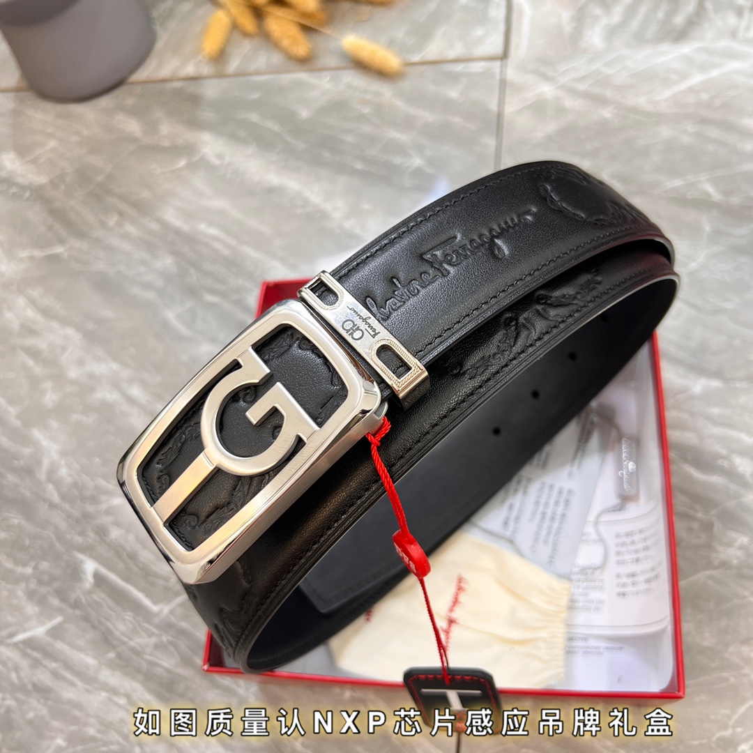 Streetwear Belt Ferragamo 320063 size:3.5cm - vstockx