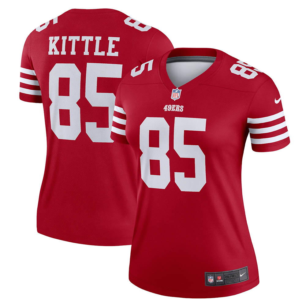 Women's San Francisco 49ers George Kittle Legend Jersey Scarlet - vstockx