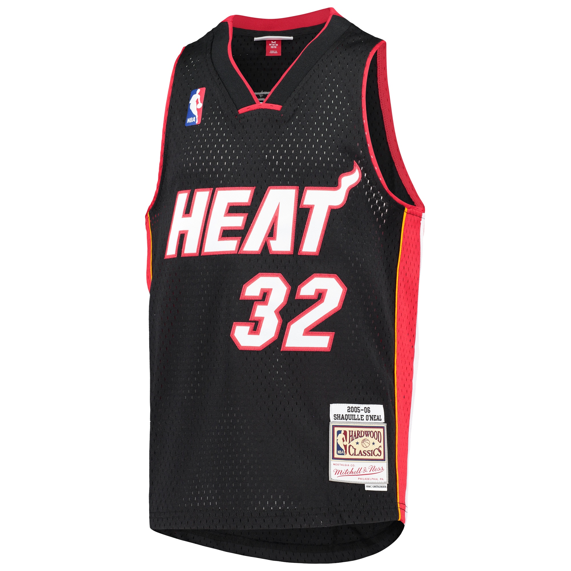 Shaquille O'Neal Miami Heat Mitchell & Ness Youth 2005-06 Hardwood Classics Swingman Jersey - Black - vstockx