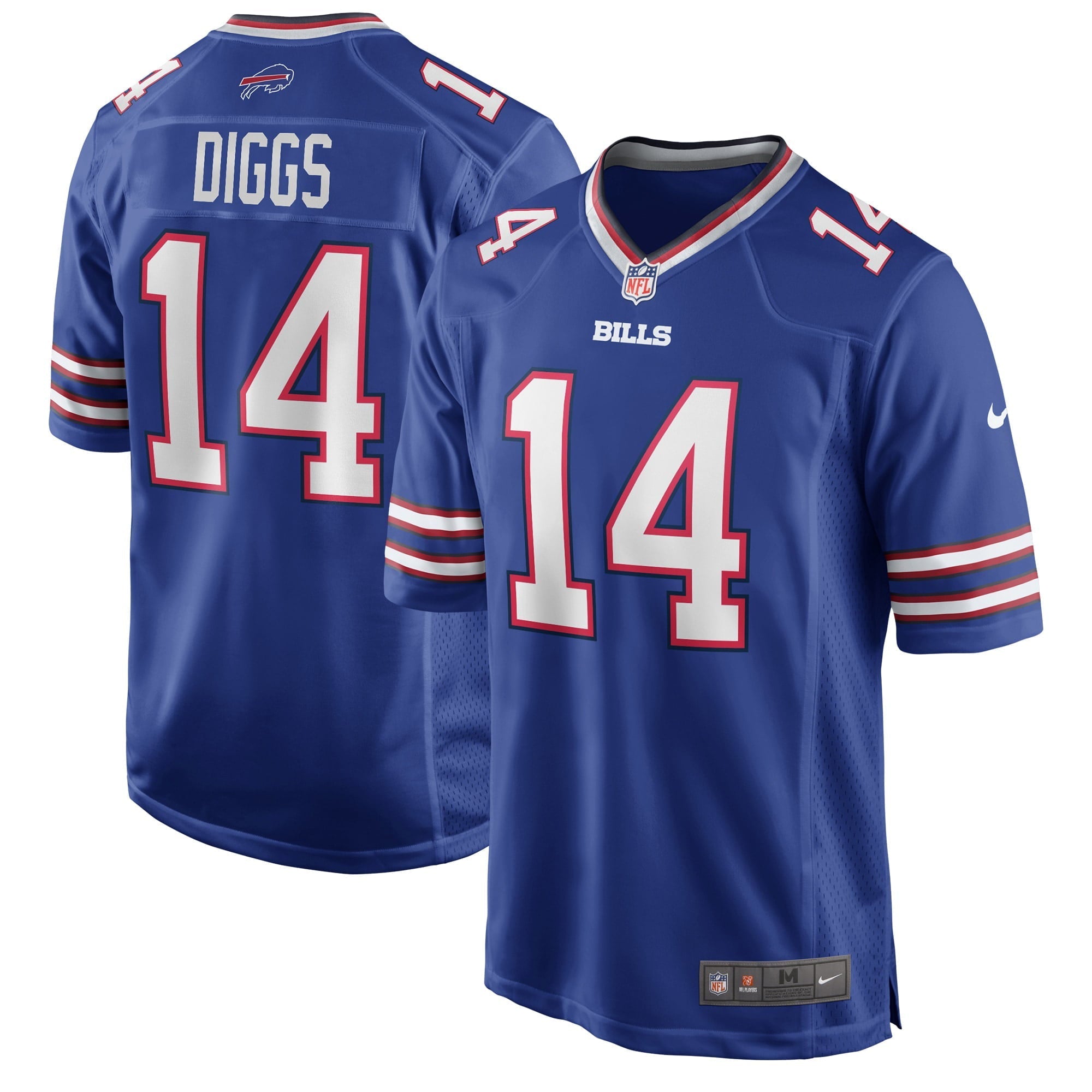 Men's Nike Stefon Diggs Royal Buffalo Bills Logo Game Player Jersey - vstockx