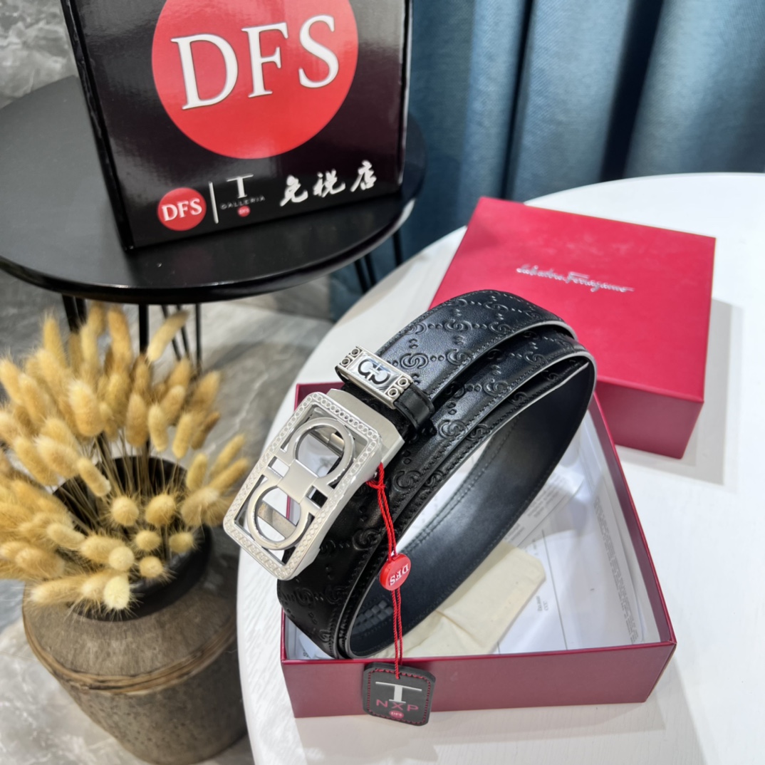 Streetwear Belt Ferragamo 319629 size:3.5cm - vstockx
