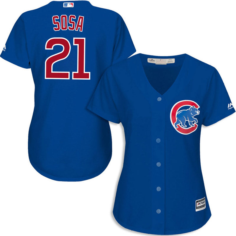 Women's Chicago Cubs Sammy Sosa Replica Alternate Jersey - Blue - vstockx