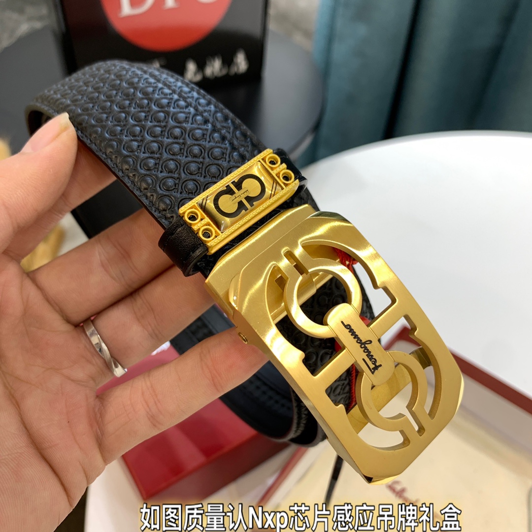 Streetwear Belt Ferragamo 320073 size:3.5cm - vstockx