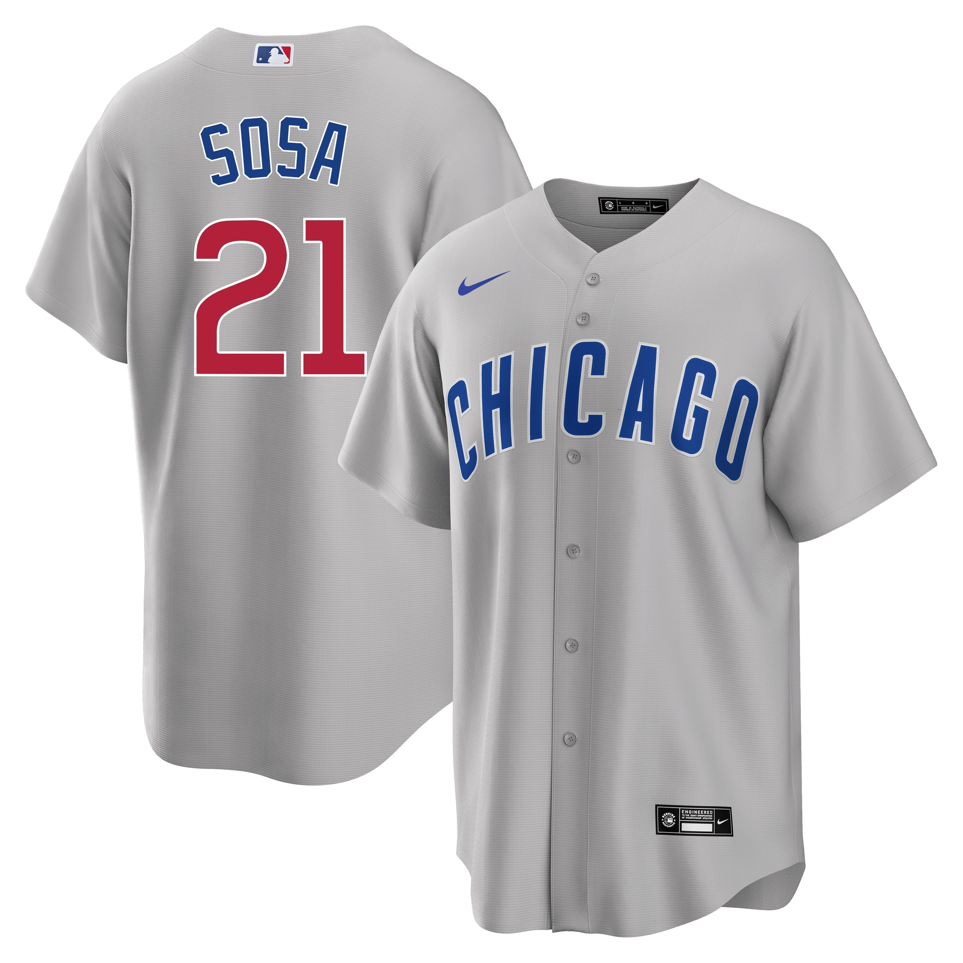 Sammy Sosa Chicago Cubs Road Gray Men's Replica Jersey - vstockx
