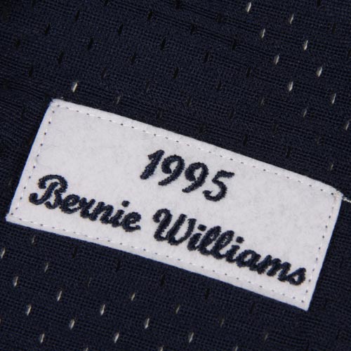 Bernie Williams New York Yankees Mitchell & Ness Cooperstown Mesh Batting Practice Jersey - Navy - vstockx