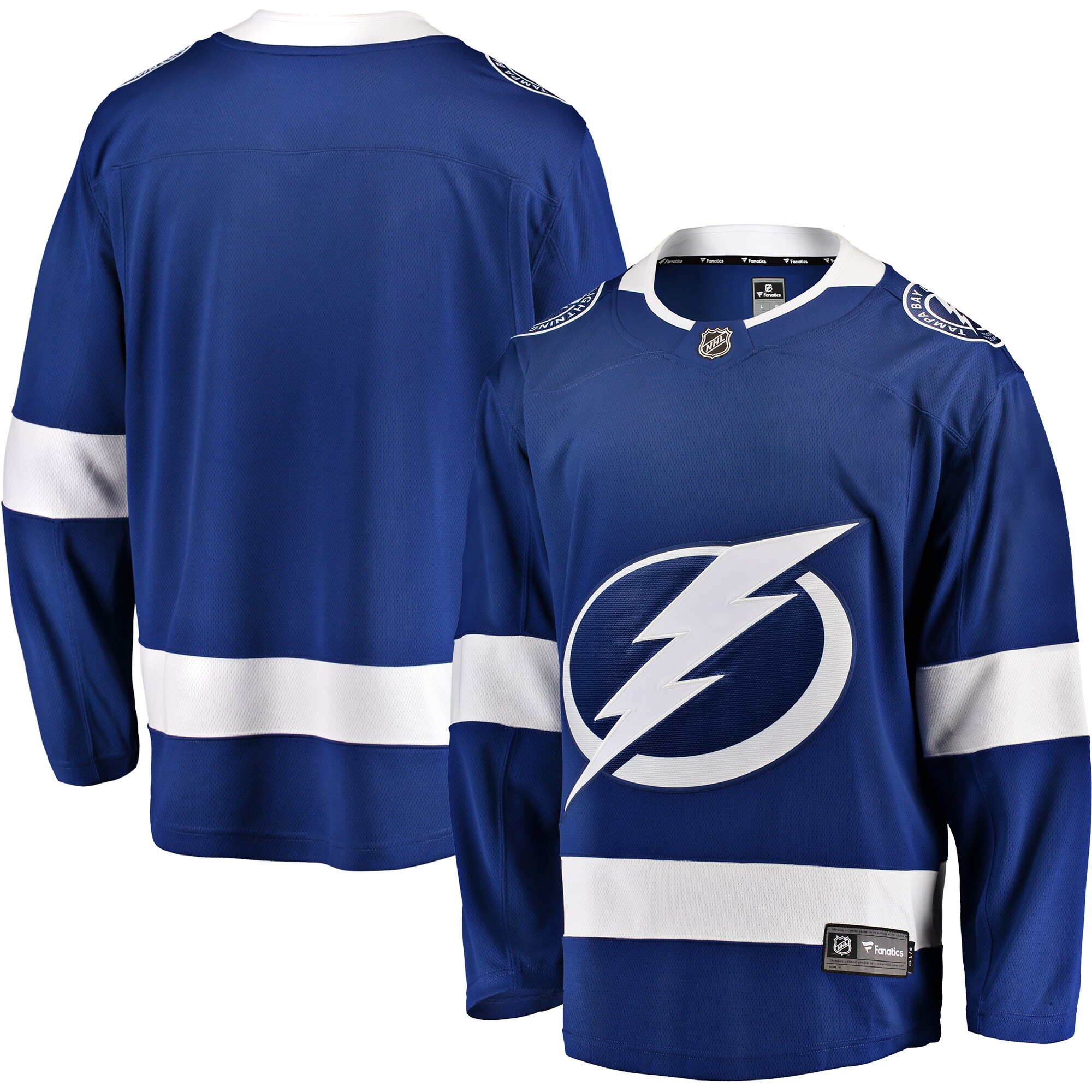 Tampa Bay Lightning Fanatics Branded Breakaway Home Jersey - Blue - vstockx