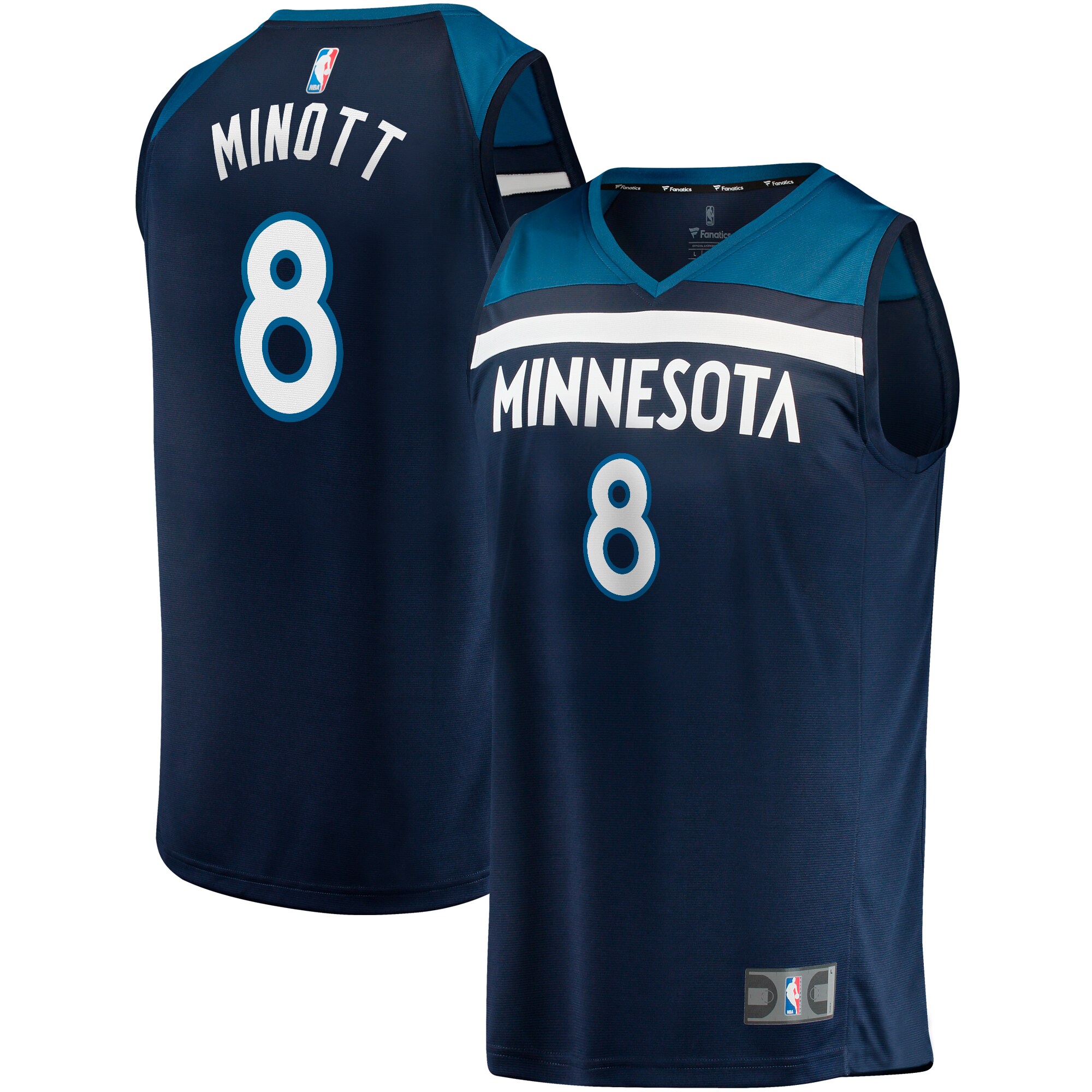 Josh Minott Minnesota Timberwolves Fanatics Branded Fast Break Player Jersey - Icon Edition - Navy - vstockx