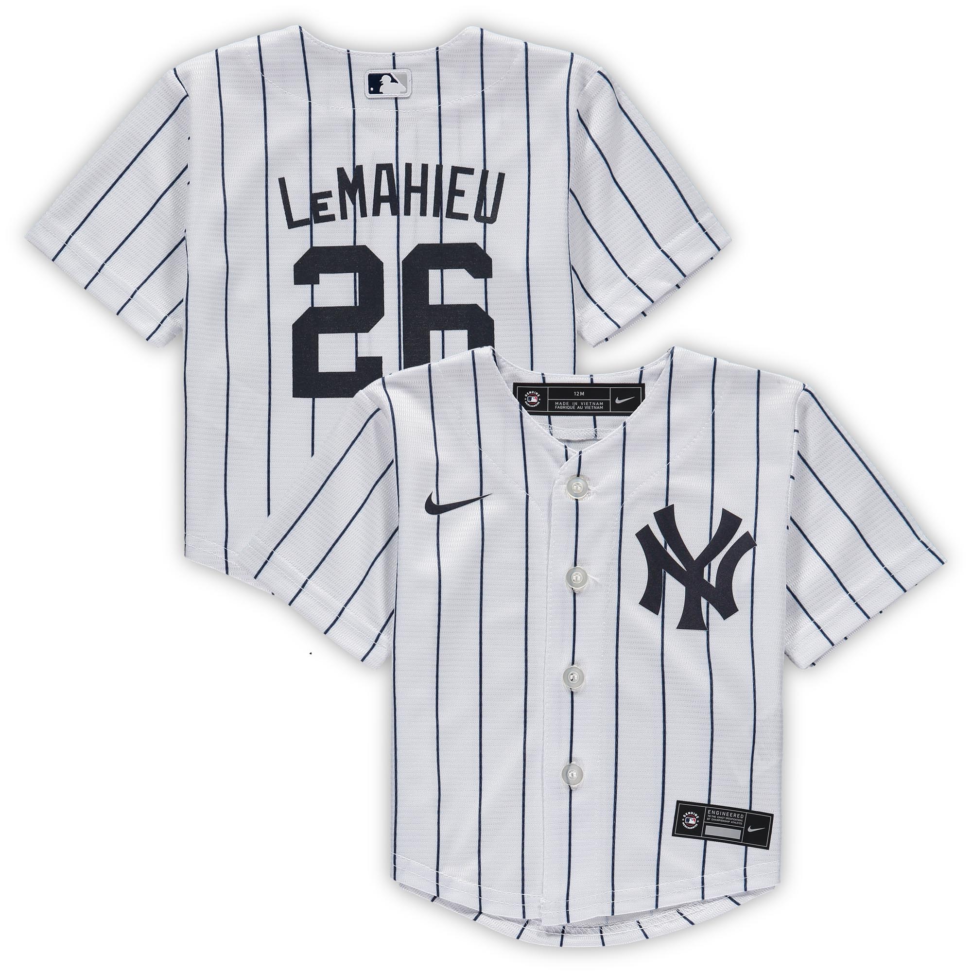 DJ LeMahieu New York Yankees Nike Infant Home Replica Player Jersey - White - vstockx
