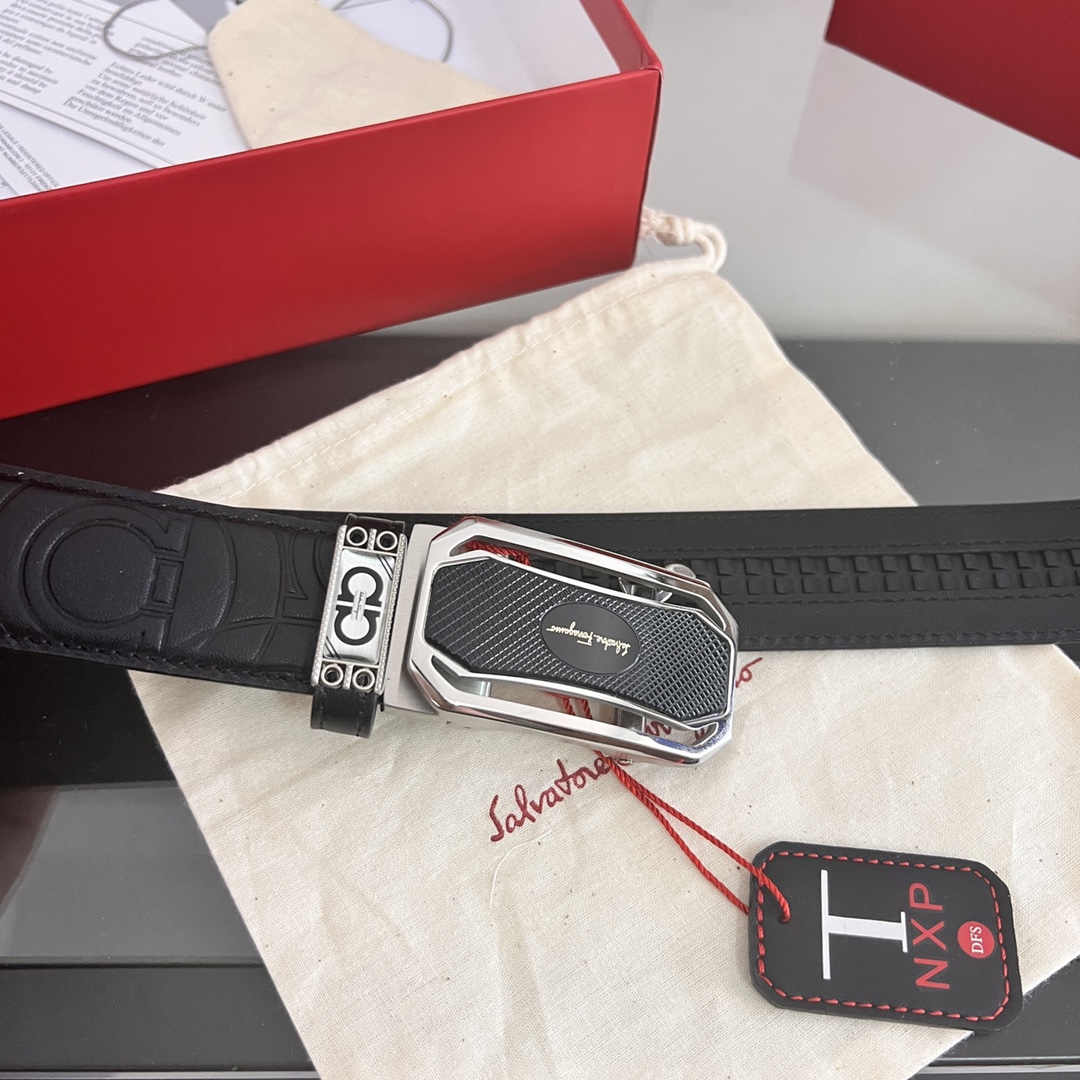 Streetwear Belt Ferragamo 320229 size:3.5cm - vstockx