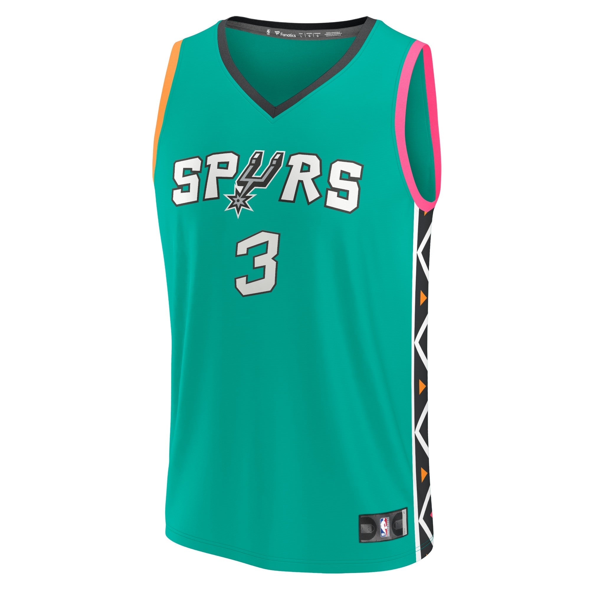 Unisex Fanatics Branded Keldon Johnson Turquoise San Antonio Spurs 2022/23 Fastbreak Jersey - City Edition - vstockx