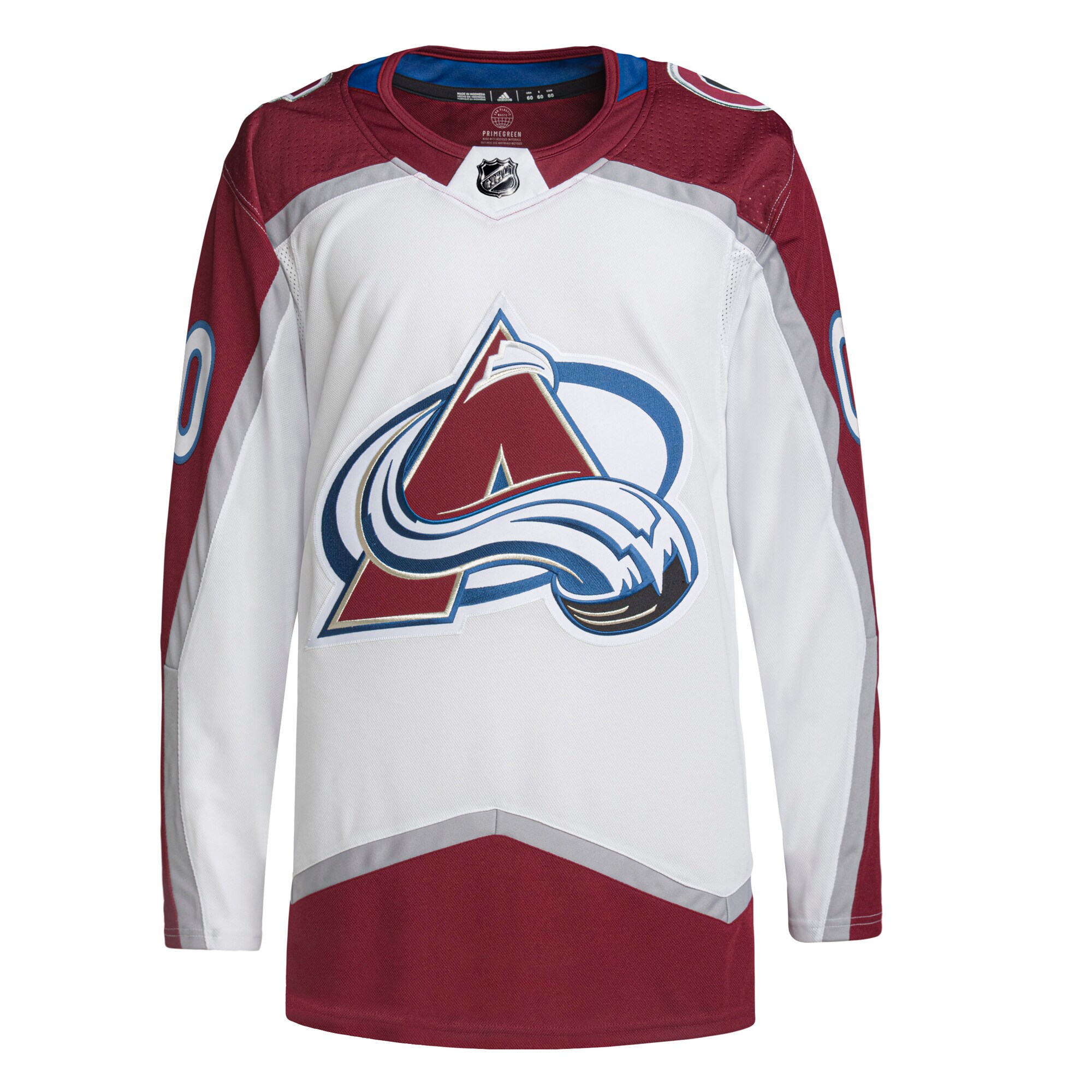 Colorado Avalanche adidas Away Custom Primegreen Authentic Pro Jersey White - vstockx