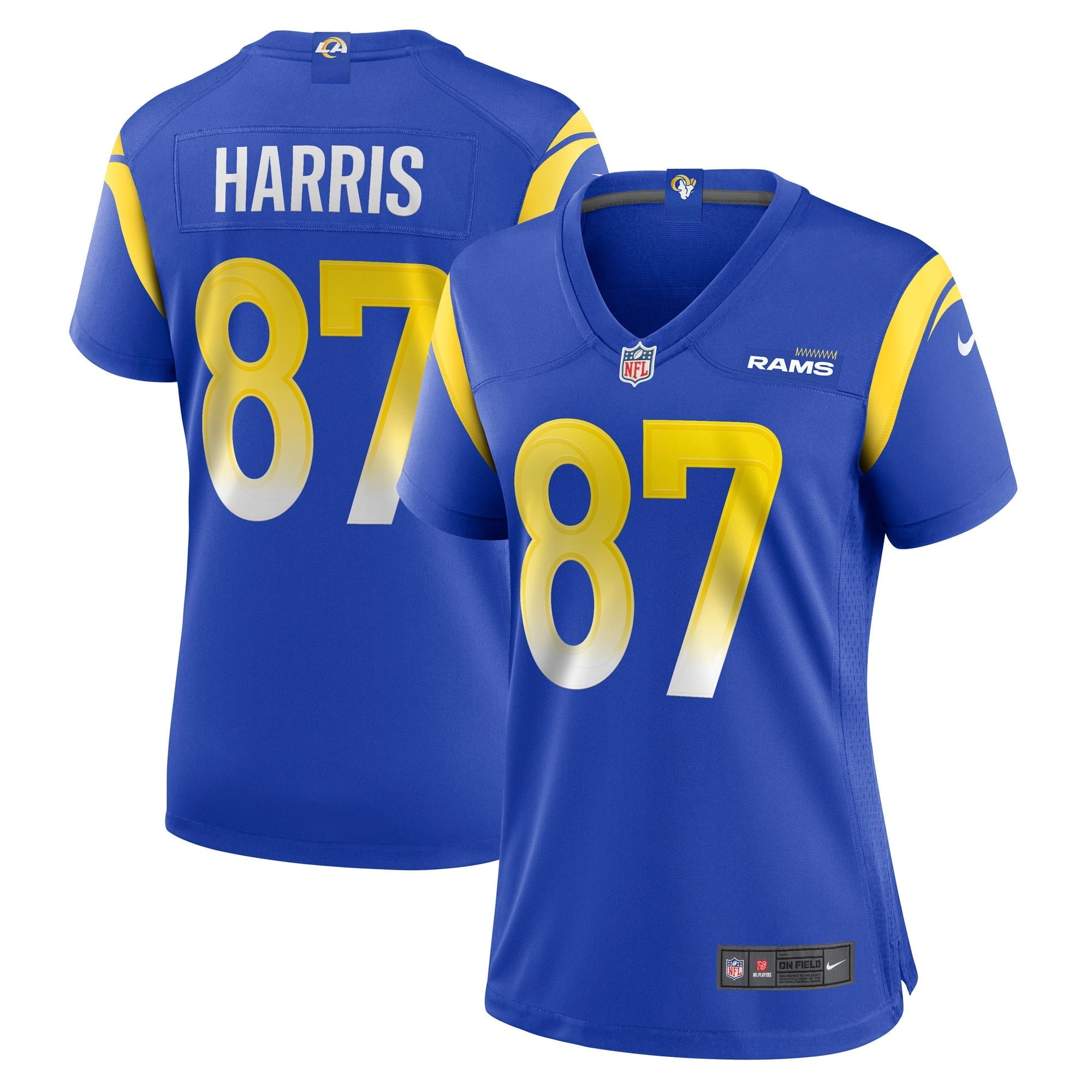 Women's Nike Jacob Harris Royal Los Angeles Rams Game Player Jersey - vstockx