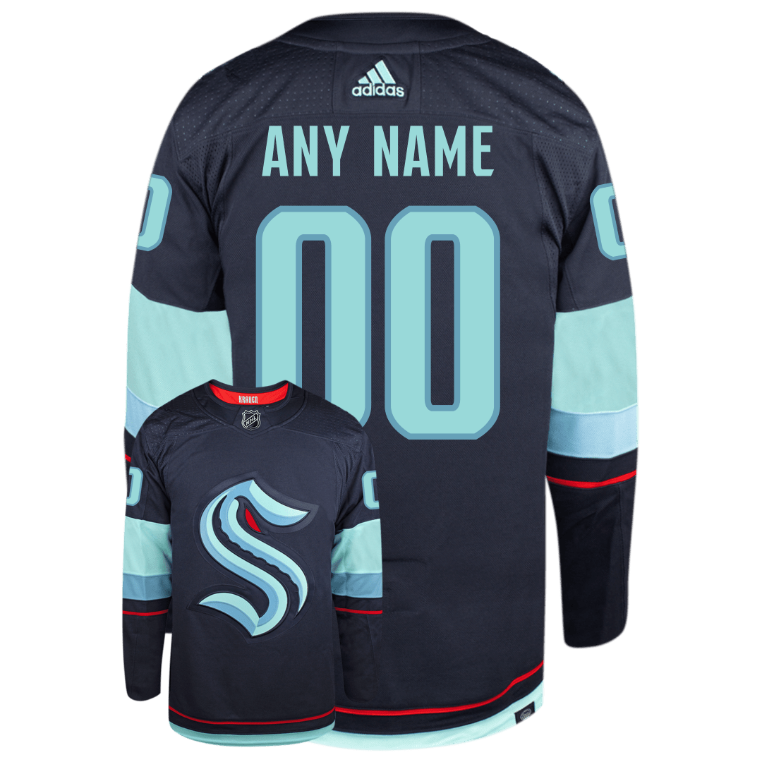 Customizable Seattle Kraken Adidas Primegreen Authentic NHL Hockey Jersey - vstockx