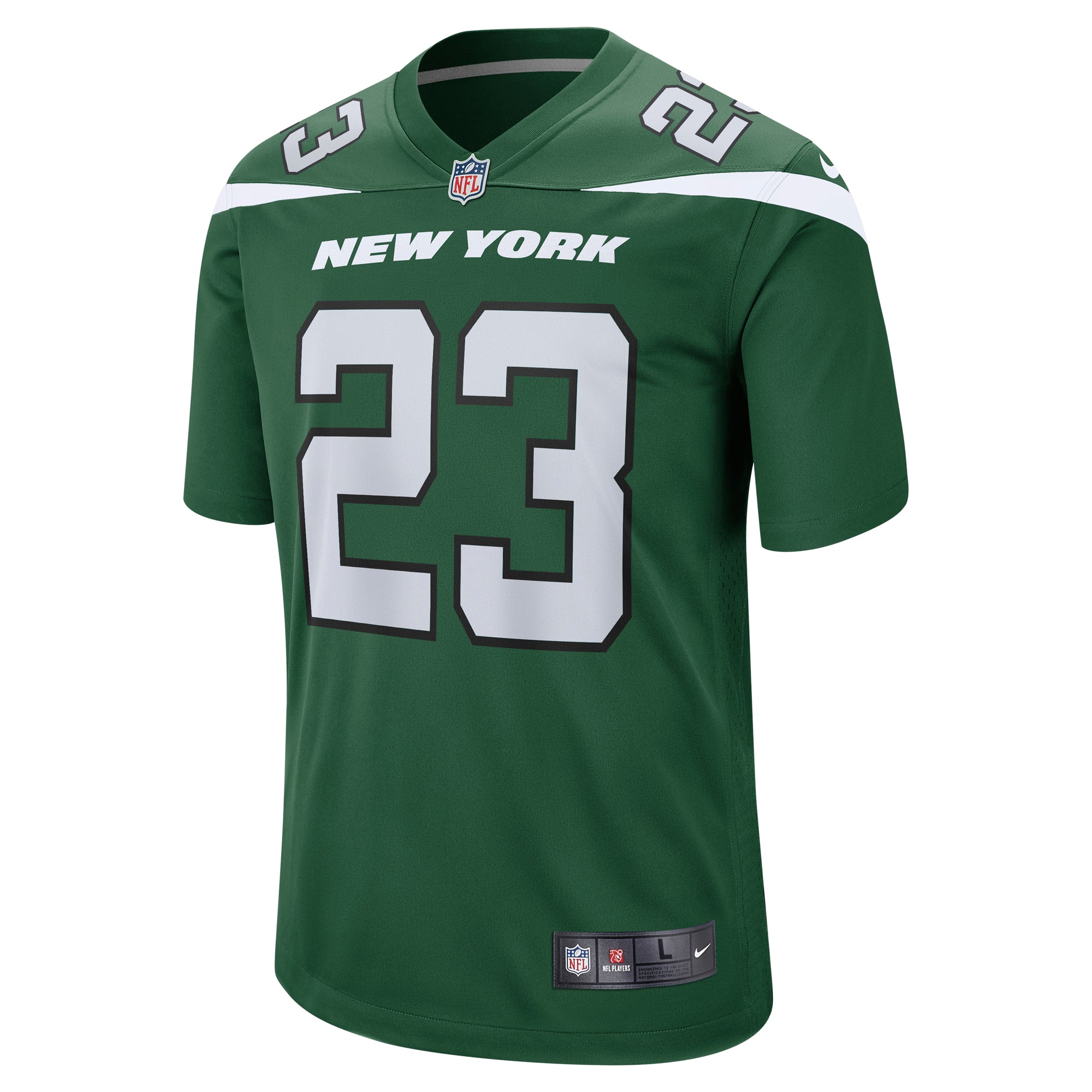 Men's Nike Chuck Clark Gotham Green New York Jets Team Game Jersey - vstockx