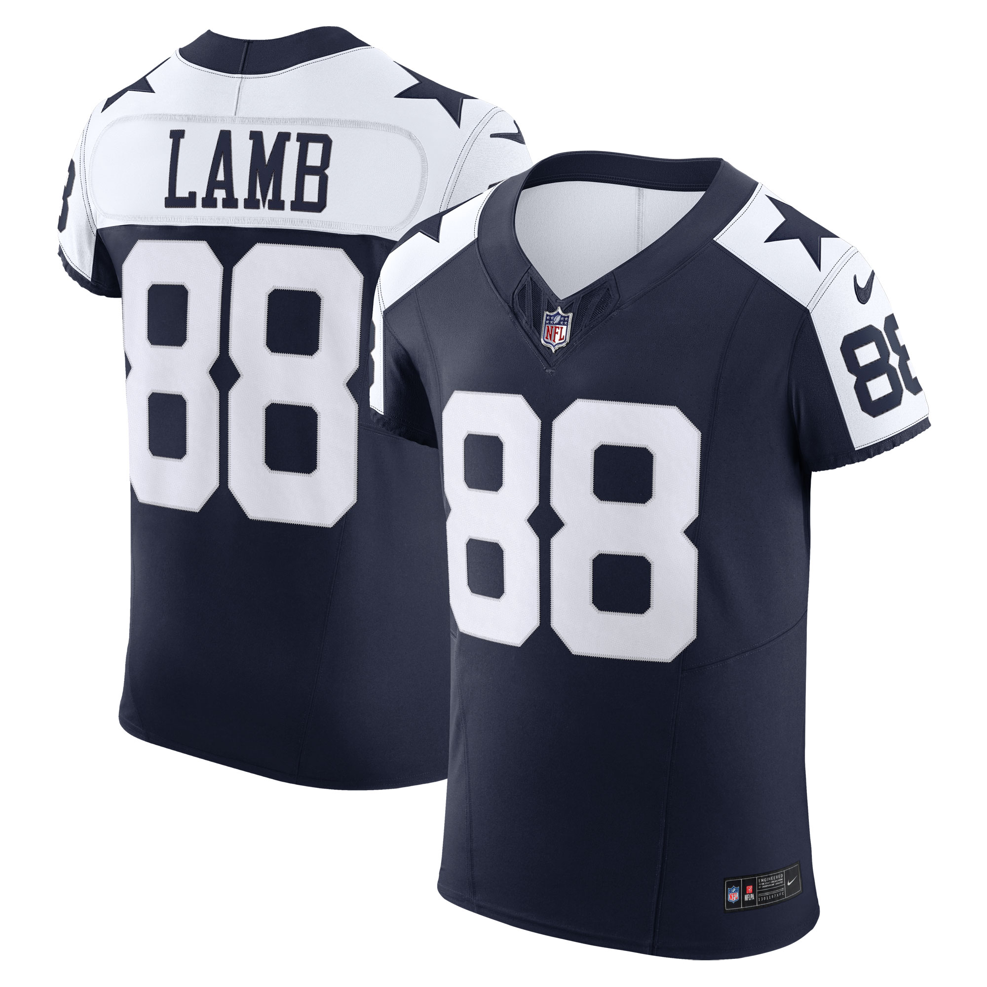 CeeDee Lamb Dallas Cowboys Nike Alternate Vapor F.U.S.E. Elite Jersey - Navy - vstockx