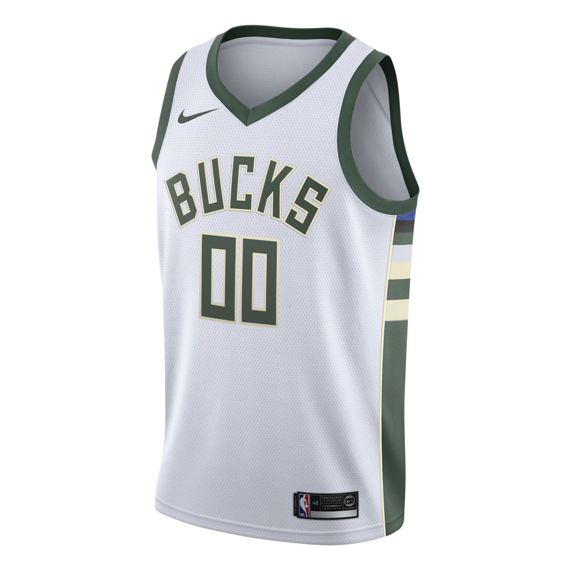 Milwaukee Bucks Nike Swingman Custom Jersey White - Association Edition - vstockx