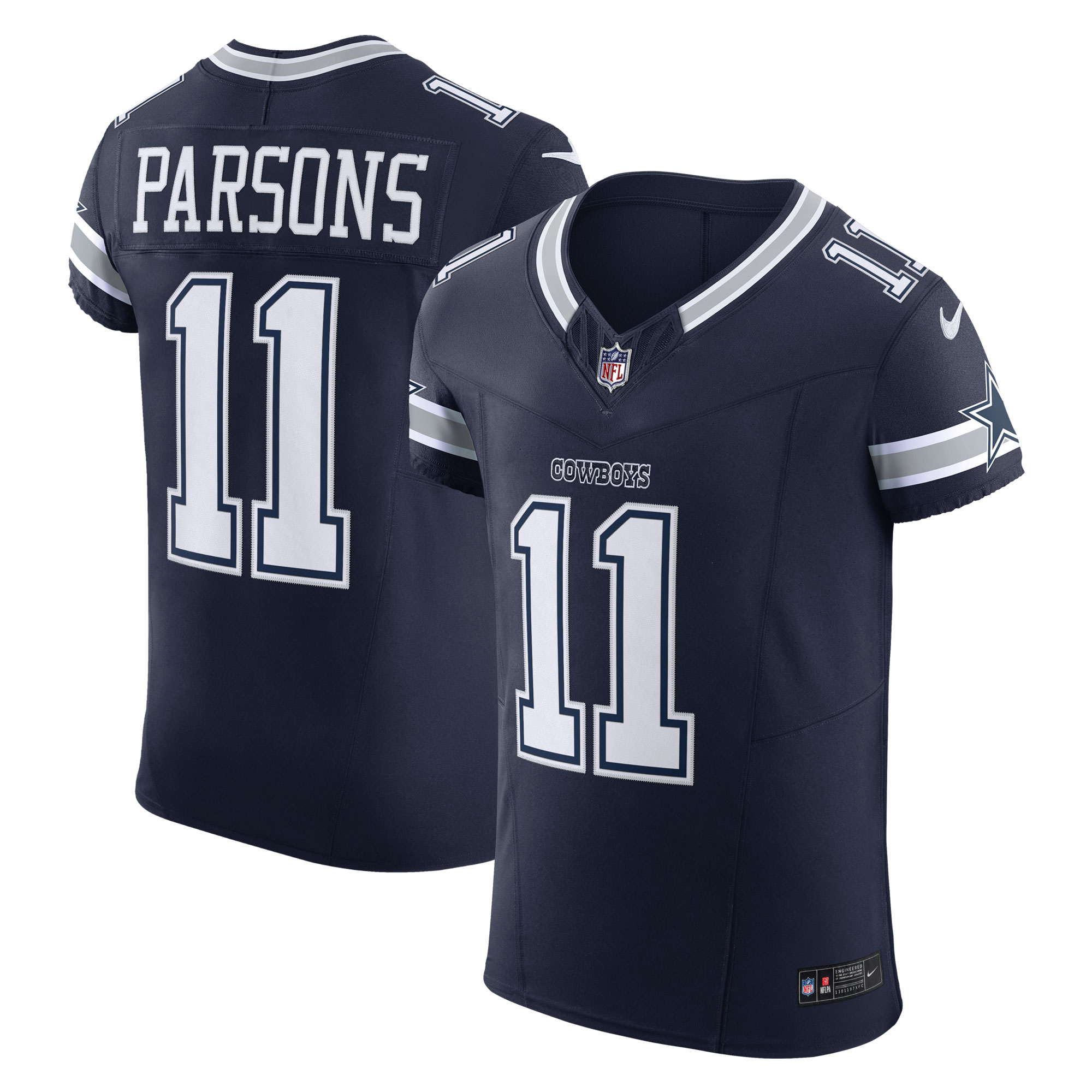 Micah Parsons Dallas Cowboys Nike Vapor F.U.S.E. Elite Jersey - Navy - vstockx