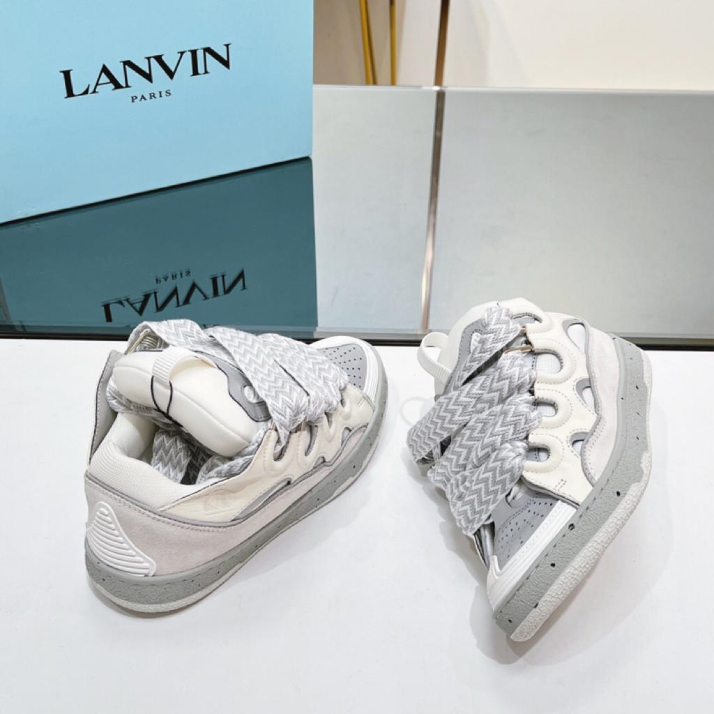 LANVIN Curb leather GREY LIGHT - vstockx