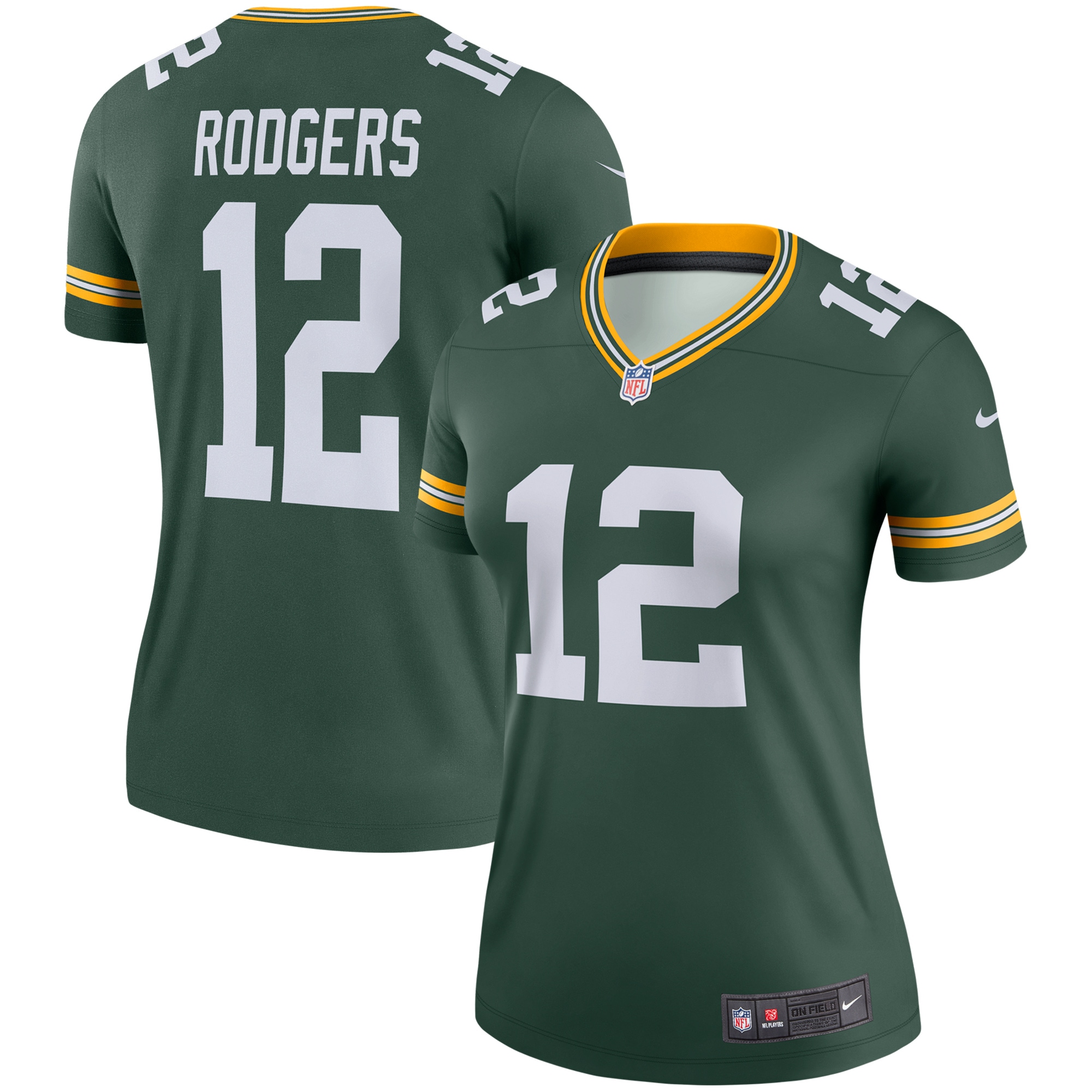 Aaron Rodgers Green Bay Packers Nike Women's Legend Jersey - Green - vstockx