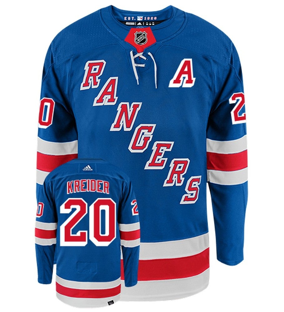 Chris Kreider New York Rangers Adidas Primegreen Authentic NHL Hockey Jersey - vstockx
