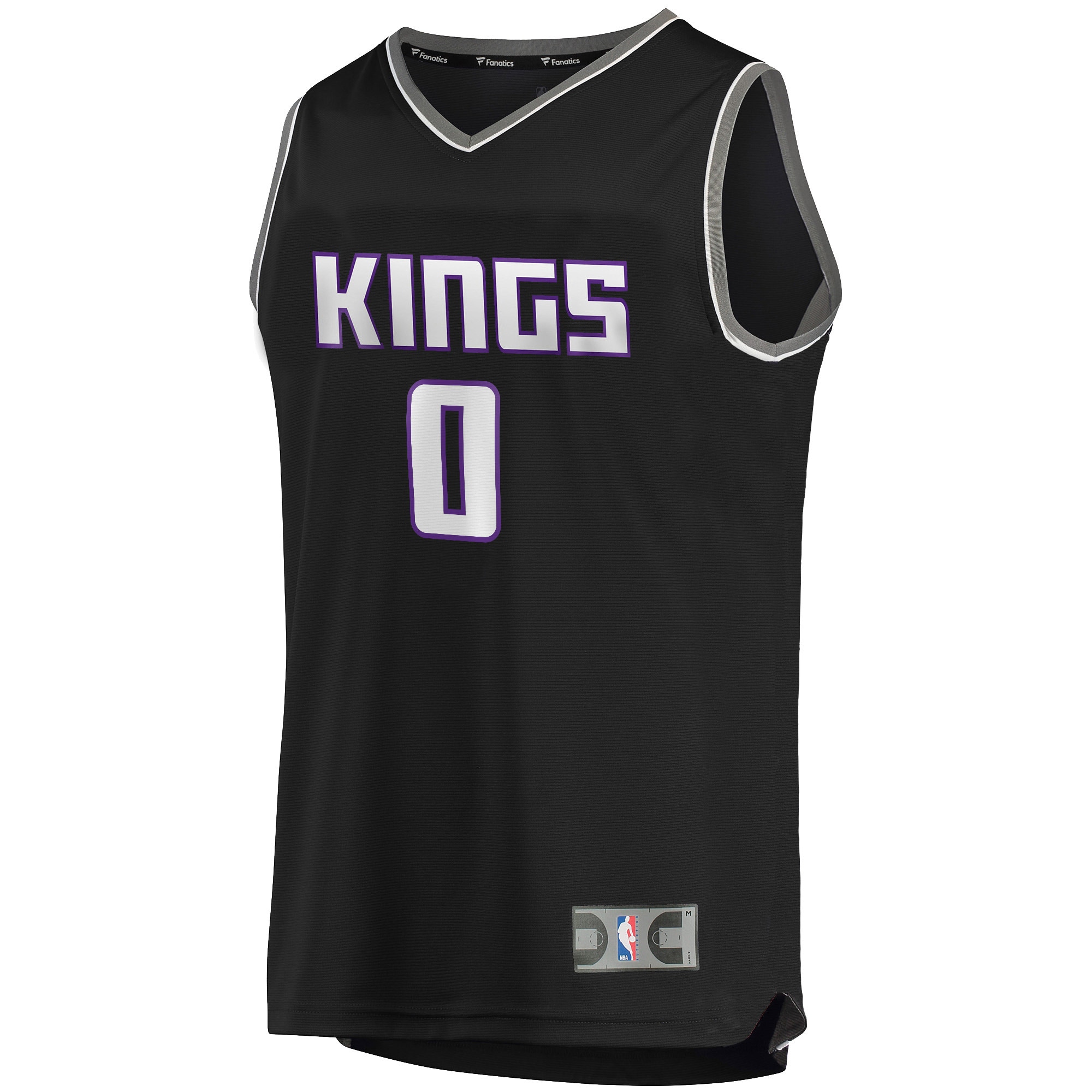 Tyrese Haliburton Sacramento Kings Fanatics Branded Youth Fast Break Replica Player Jersey - Icon Edition - Black - vstockx
