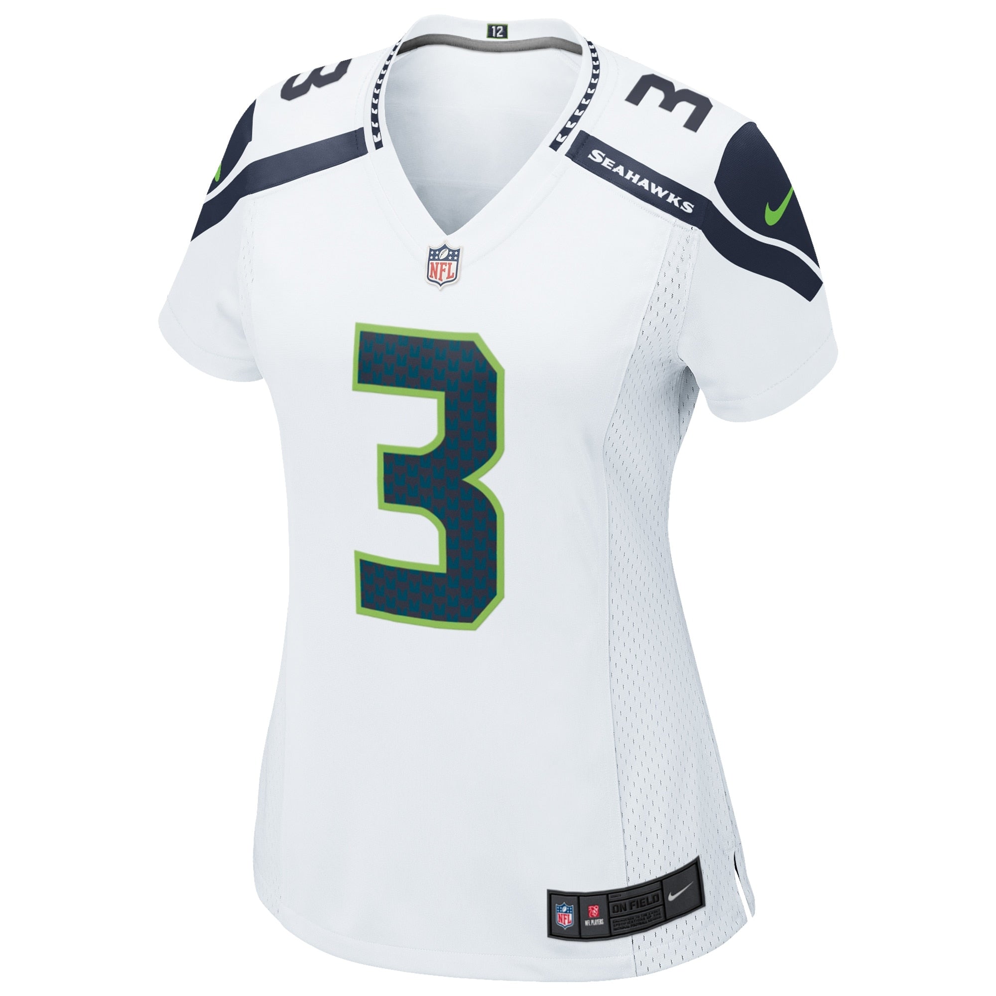 Women's Seattle Seahawks Russell Wilson Nike White Game Jersey - vstockx