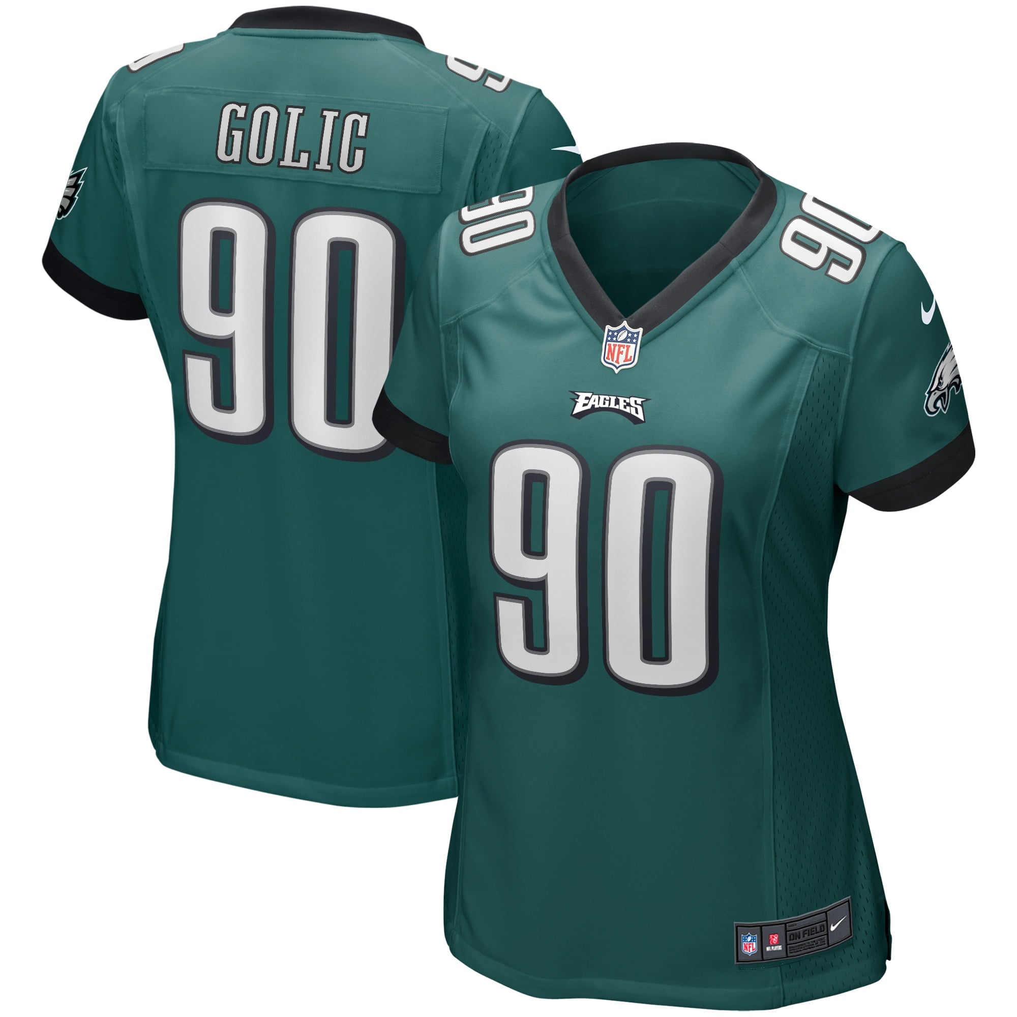 Women's Nike Mike Golic Midnight Green Philadelphia Eagles Game Retired Player Jersey - vstockx