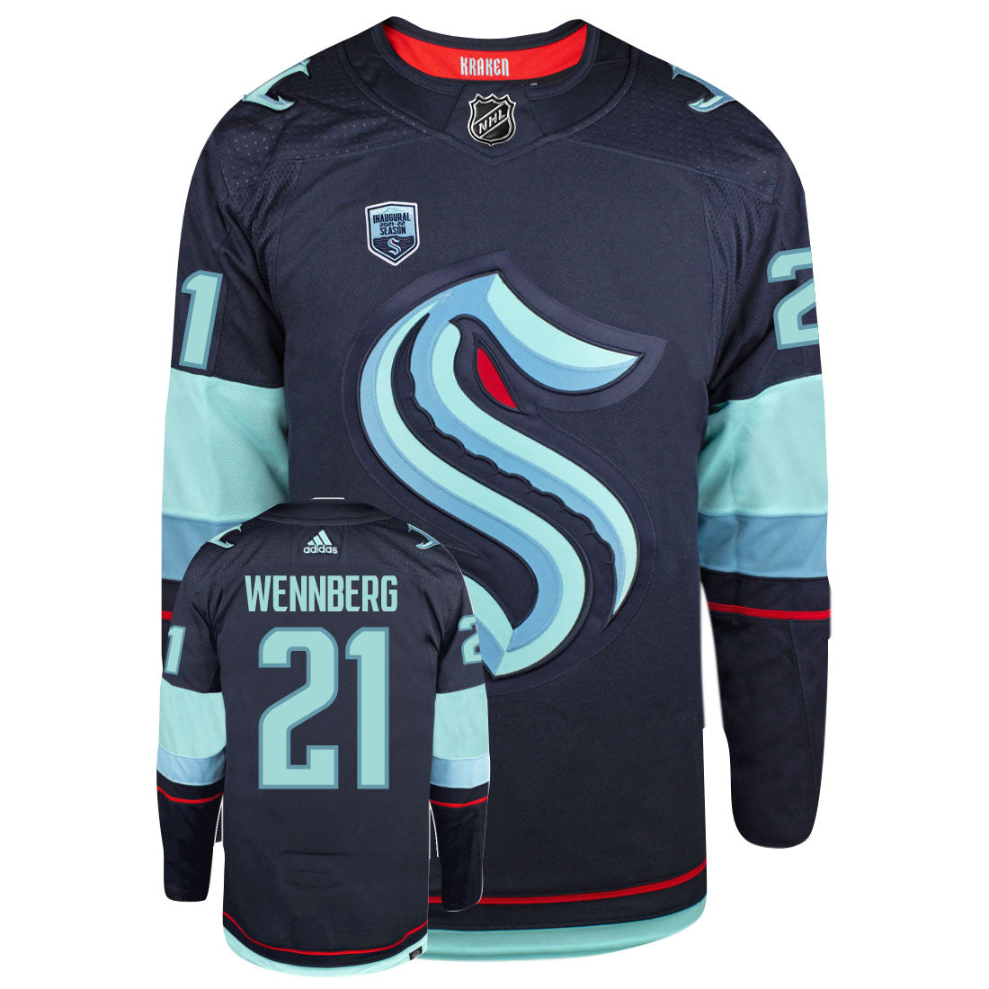 Alex Wennberg Seattle Kraken Adidas Primegreen Authentic NHL Hockey Jersey - vstockx