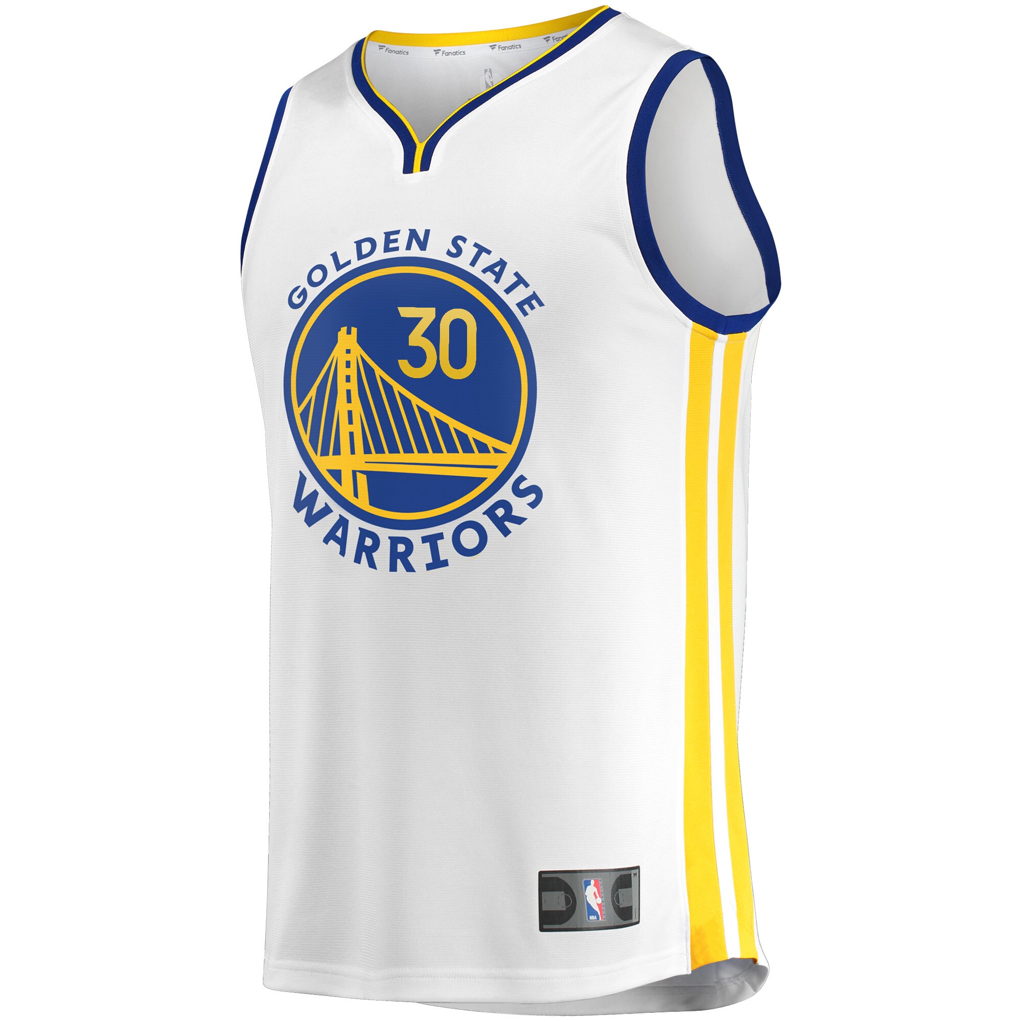 Stephen Curry Golden State Warriors Fanatics Branded Youth 2022/23 Fast Break Replica Player Jersey - Association Edition - White - vstockx