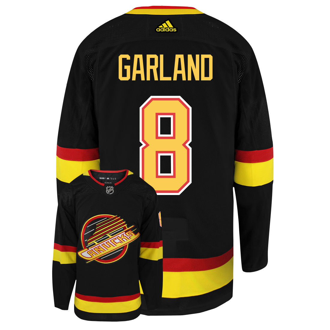 Conor Garland Vancouver Canucks Adidas Primegreen Authentic NHL Hockey Jersey - vstockx
