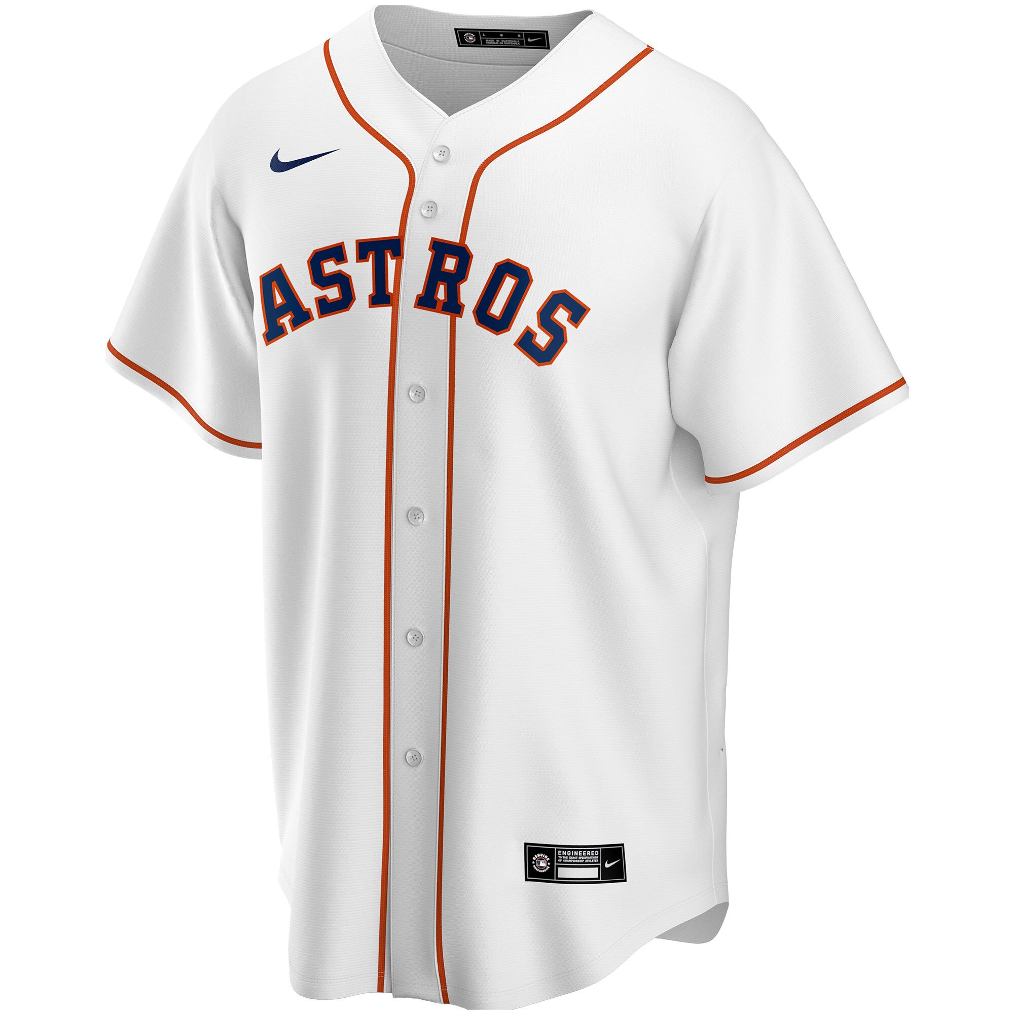Houston Astros Nike Home Replica Custom Jersey - White - vstockx