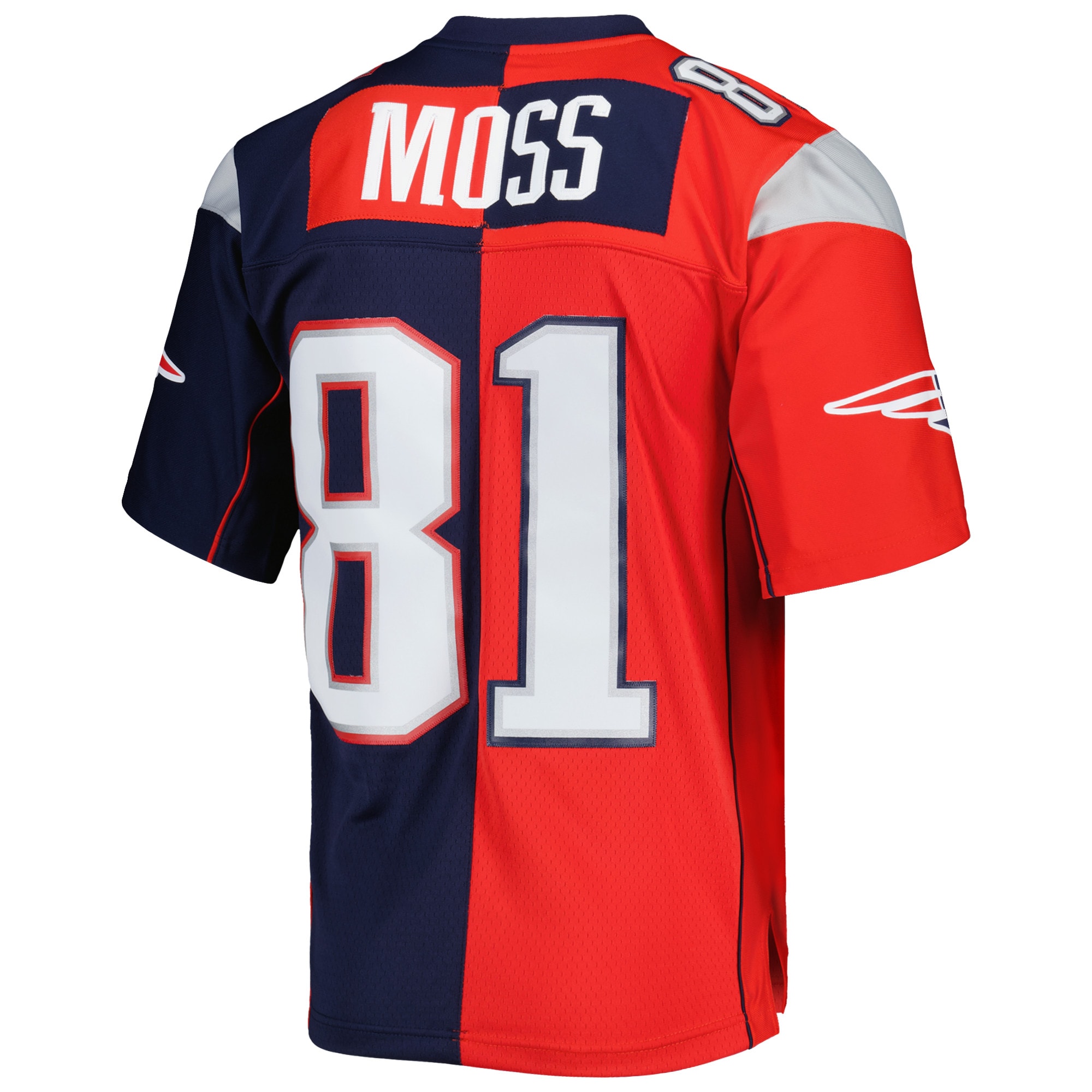 Randy Moss New England Patriots Mitchell & Ness 2007 Split Legacy Replica Jersey - Navy/Red - vstockx