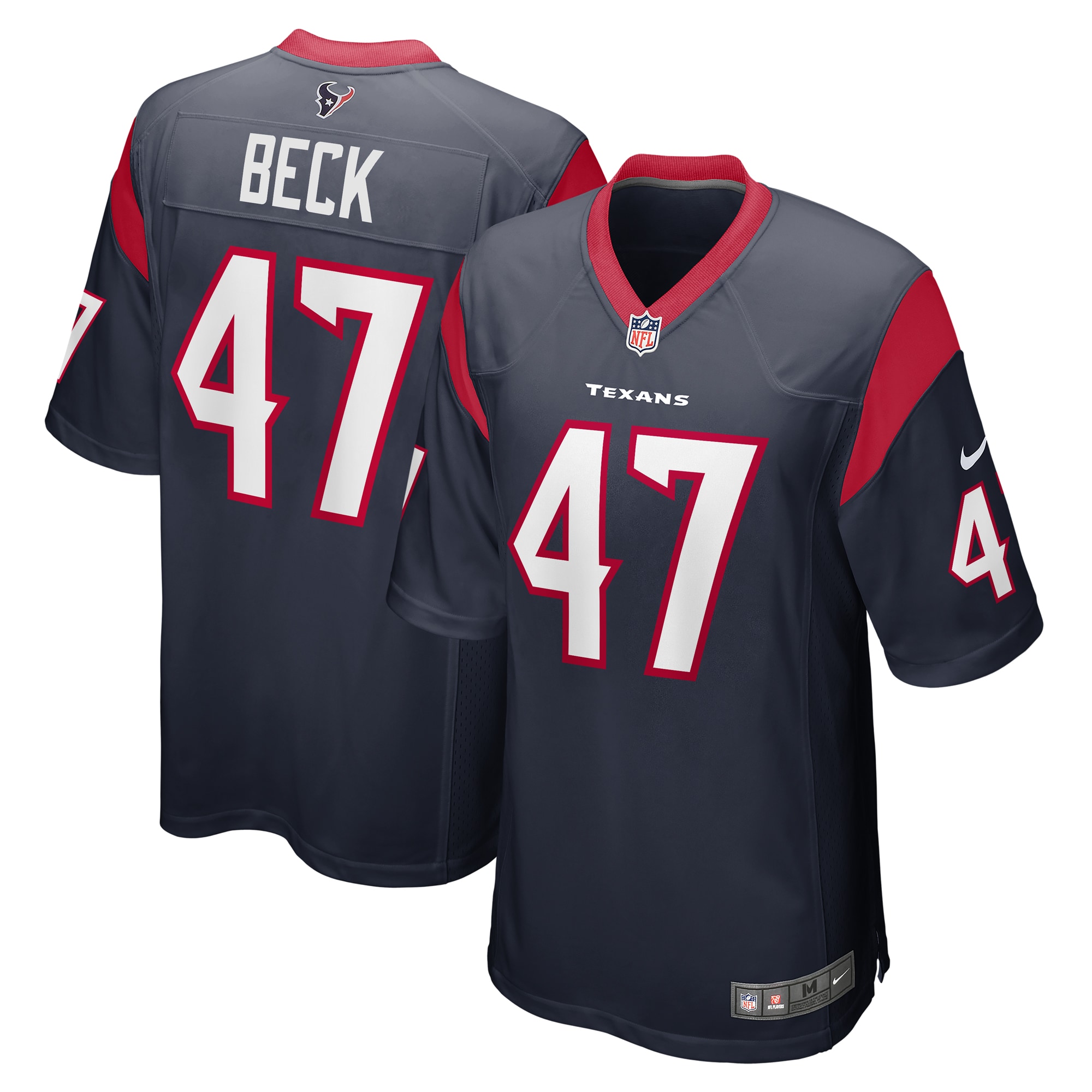 Andrew Beck Houston Texans Nike Game Player Jersey - Navy - vstockx