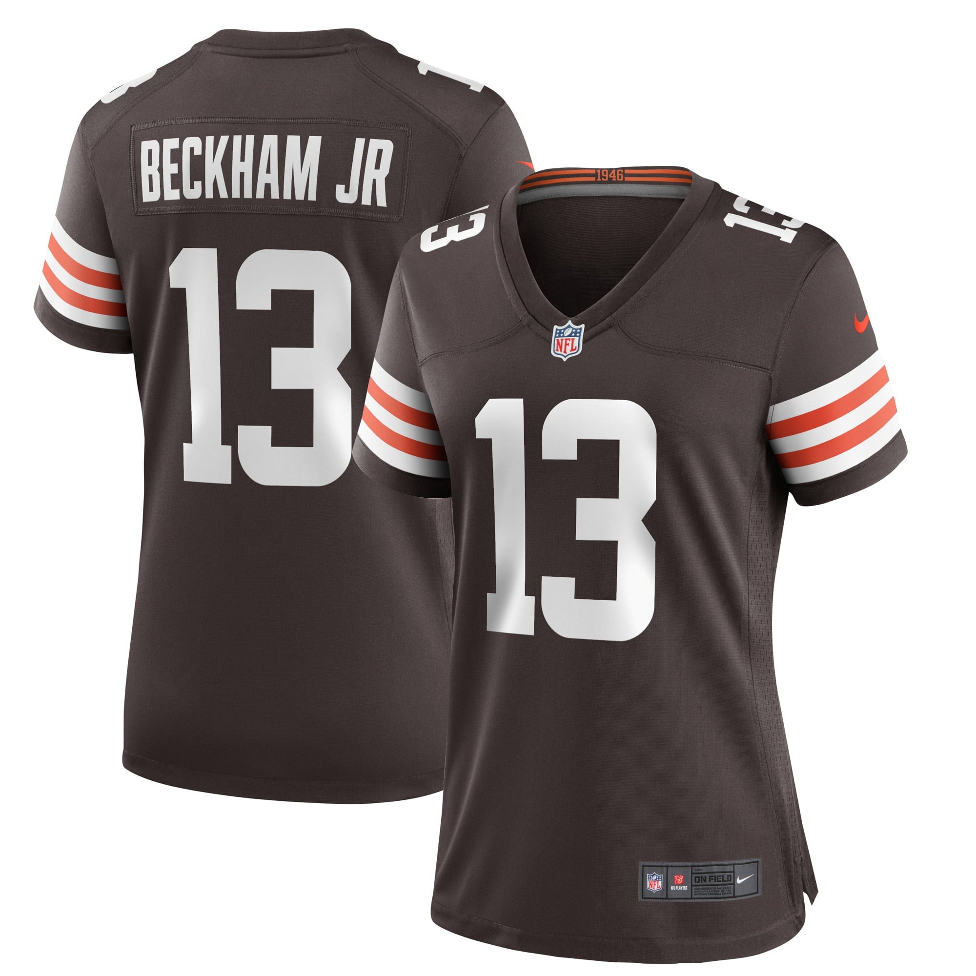 Women's Nike Odell Beckham Jr. Brown Cleveland Browns Game Jersey - vstockx