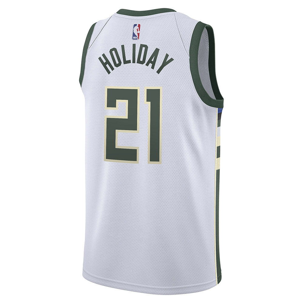 Youth Milwaukee Bucks Jrue Holiday Association Jersey - White - vstockx