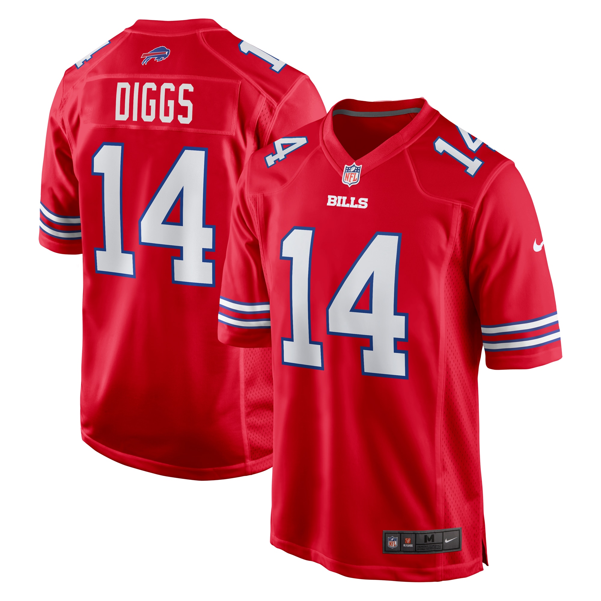 Stefon Diggs Buffalo Bills Nike Alternate Game Jersey - Red - vstockx