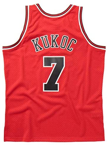 Mens Chicago Bulls Toni Kukoc Mitchell & Ness Red 1997-98 Hardwood Classics Swingman Jersey - vstockx