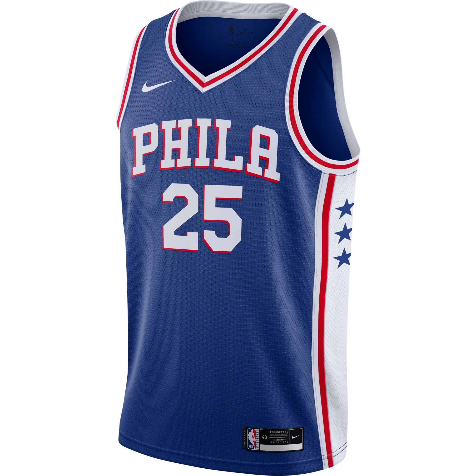 Ben Simmons Philadelphia 76ers Nike 2020/21 Swingman Jersey - Royal - Icon Edition - vstockx