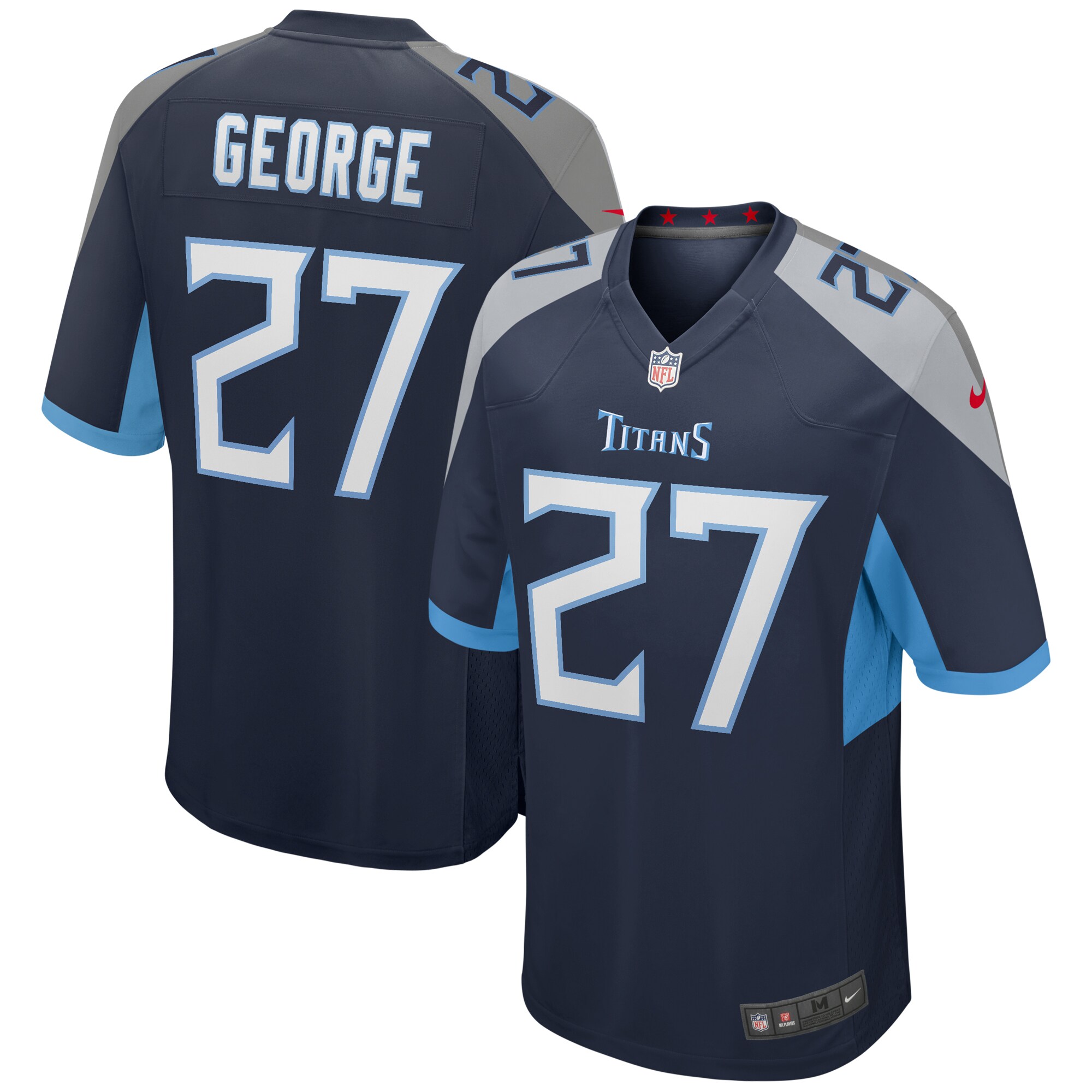 Eddie George Tennessee Titans Nike Game Retired Player Jersey - Navy - vstockx