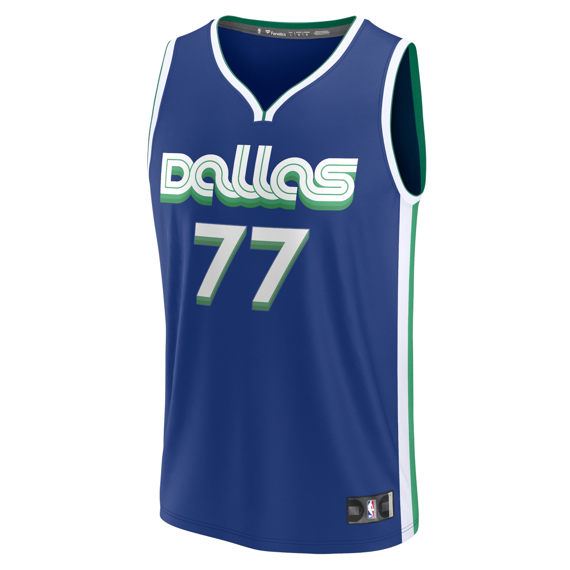 Luka Doncic Dallas Mavericks Fanatics Branded 2022/23 Fastbreak Jersey - City Edition - Blue - vstockx