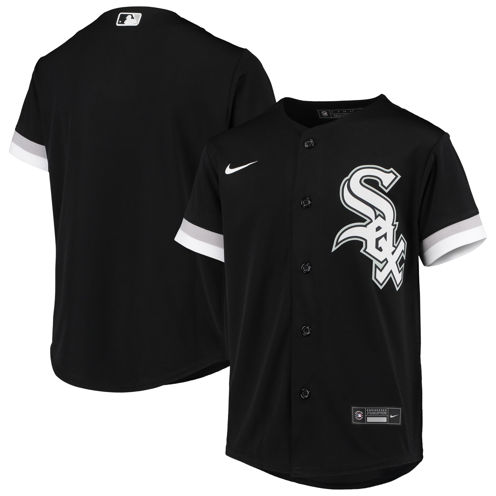 Youth Nike Black Chicago White Sox Alternate Replica Team Jersey - vstockx