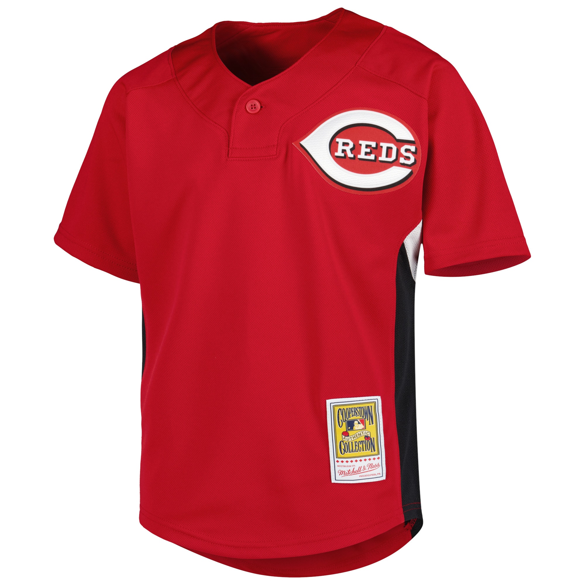 Ken Griffey Jr. Cincinnati Reds Mitchell & Ness Youth Cooperstown Collection Batting Practice Jersey - Red - vstockx