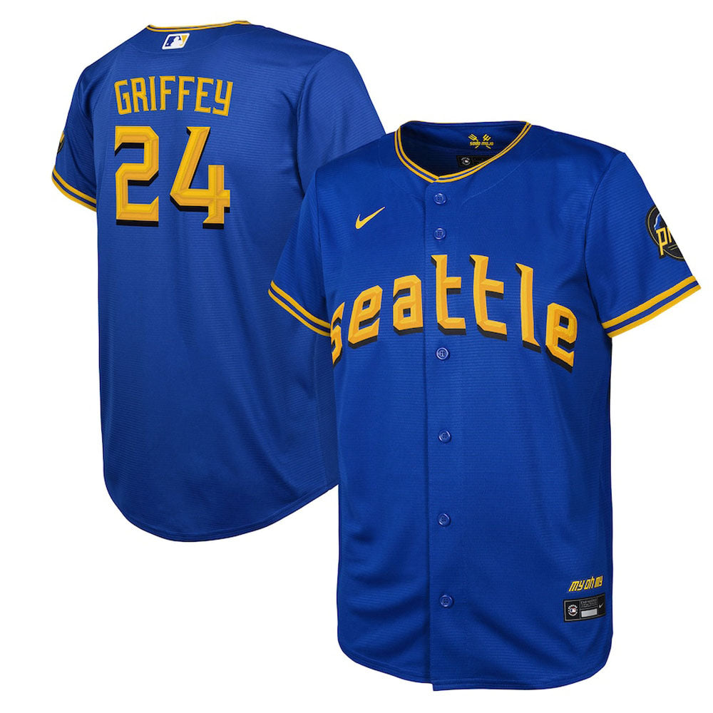 Youth Seattle Mariners Ken Griffey Jr. 2023 City Connect Replica Jersey - Royal - vstockx