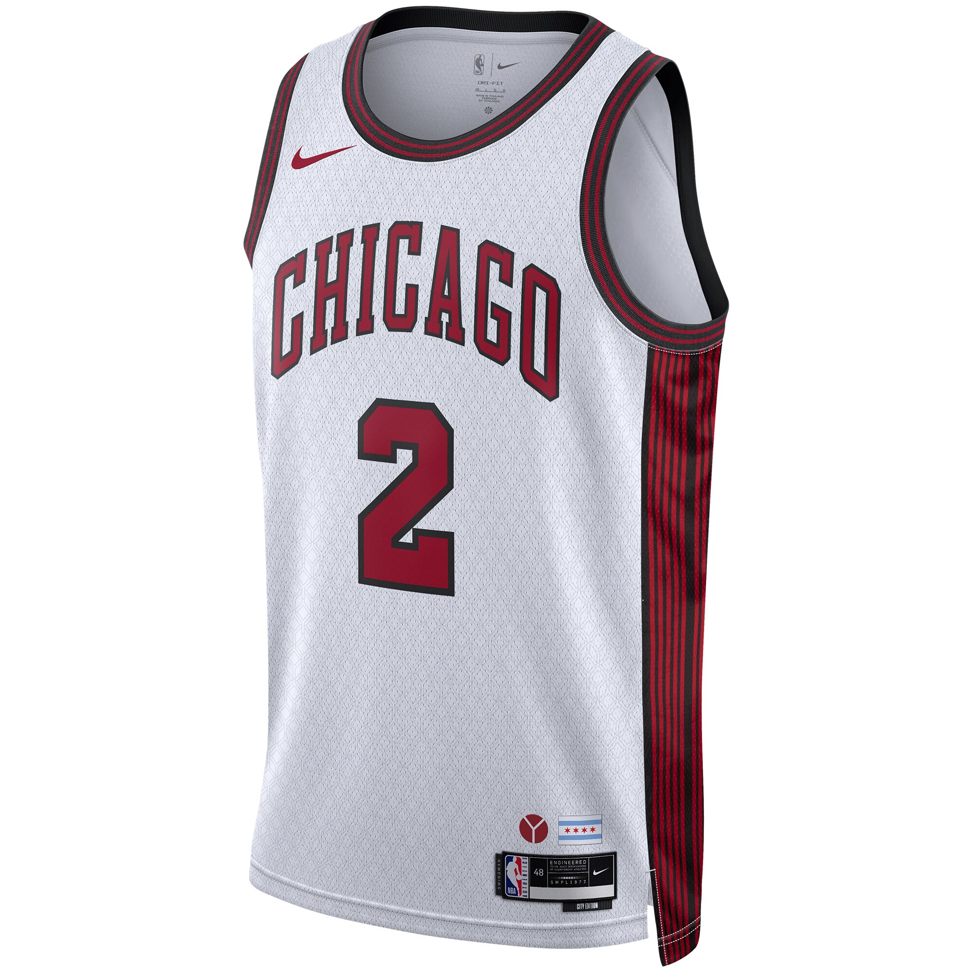 Lonzo Ball Chicago Bulls Nike Unisex 2022/23 Swingman Jersey - City Edition - White - vstockx